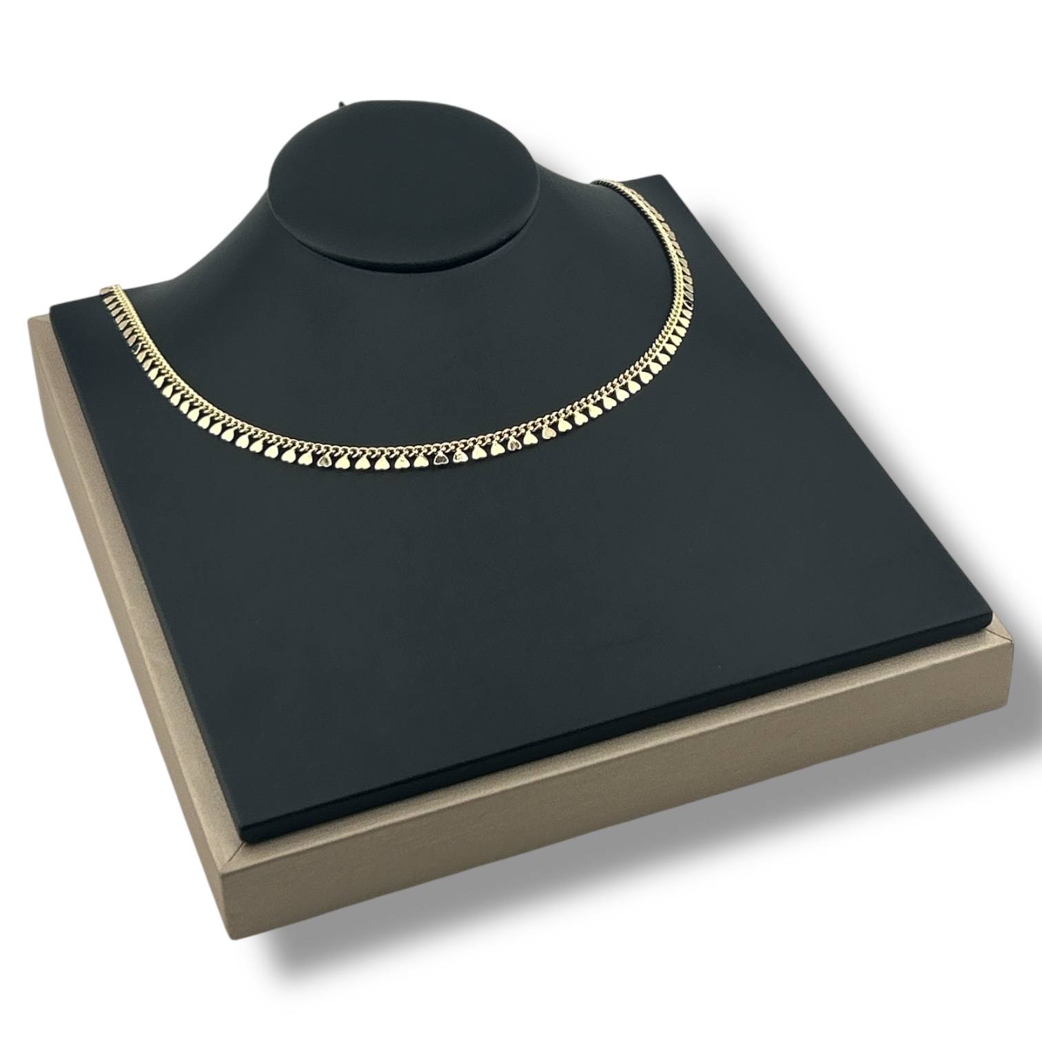 Heart Tassel Chain Necklace – 18K Gold Plated 💛✨