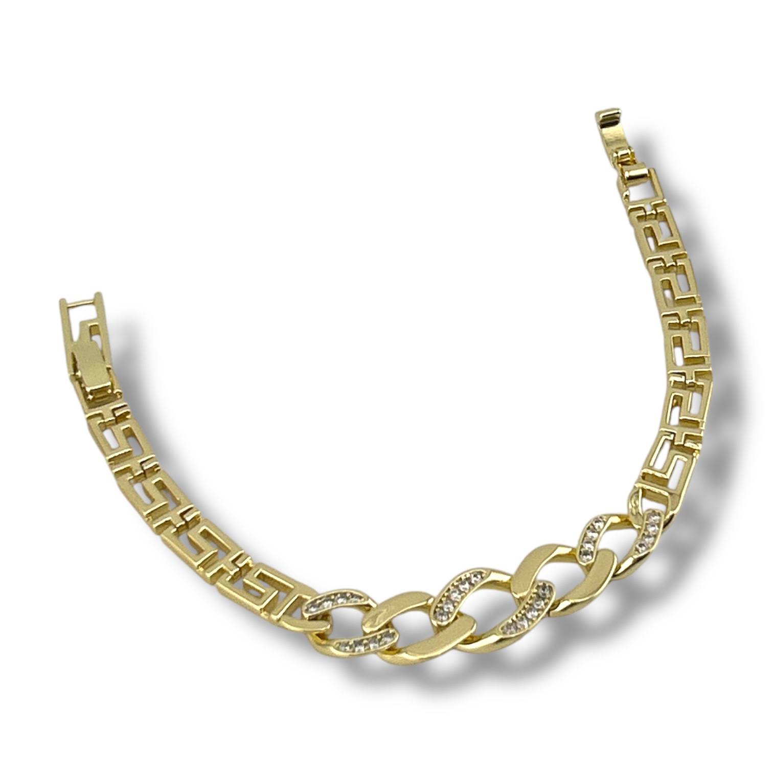 Golden link bracelet