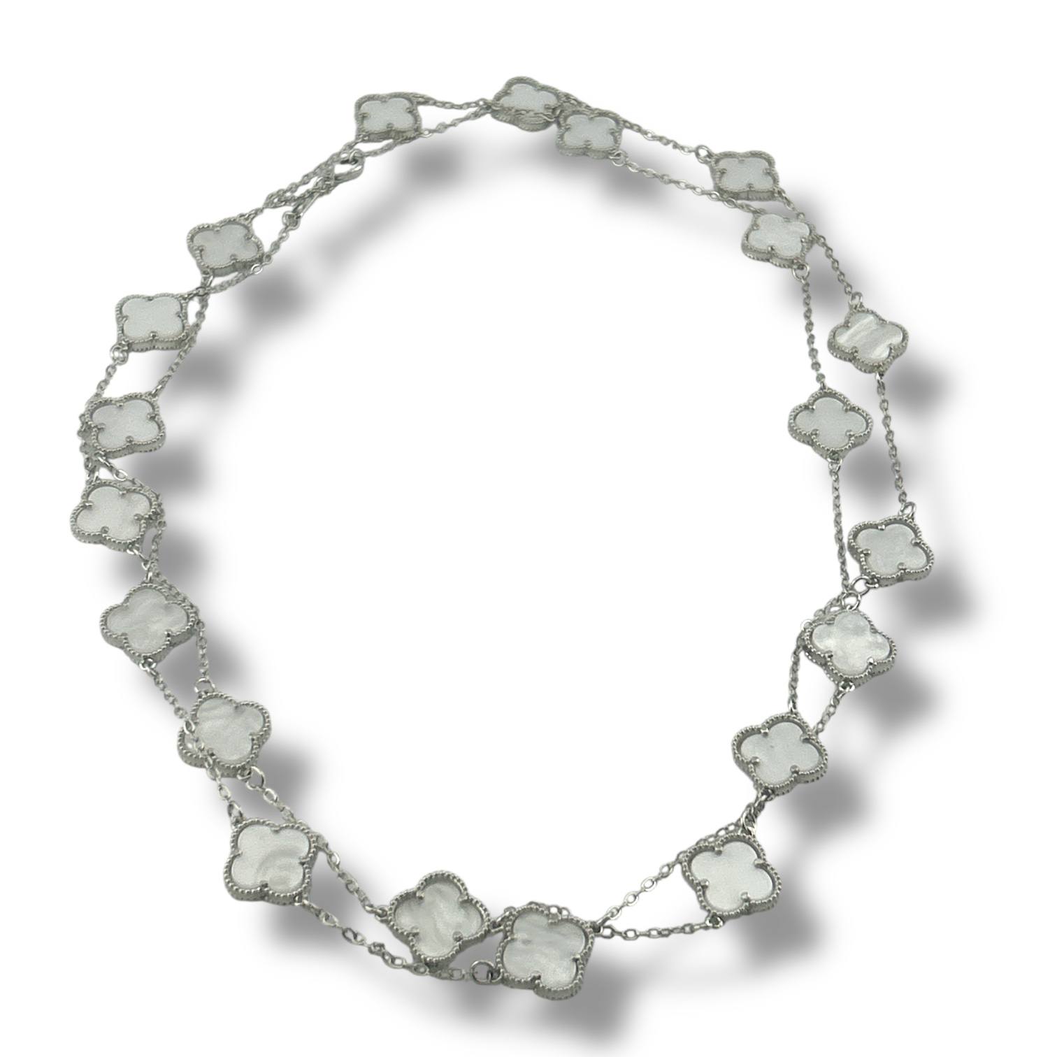 Vancleef Long Necklace(black and white)
