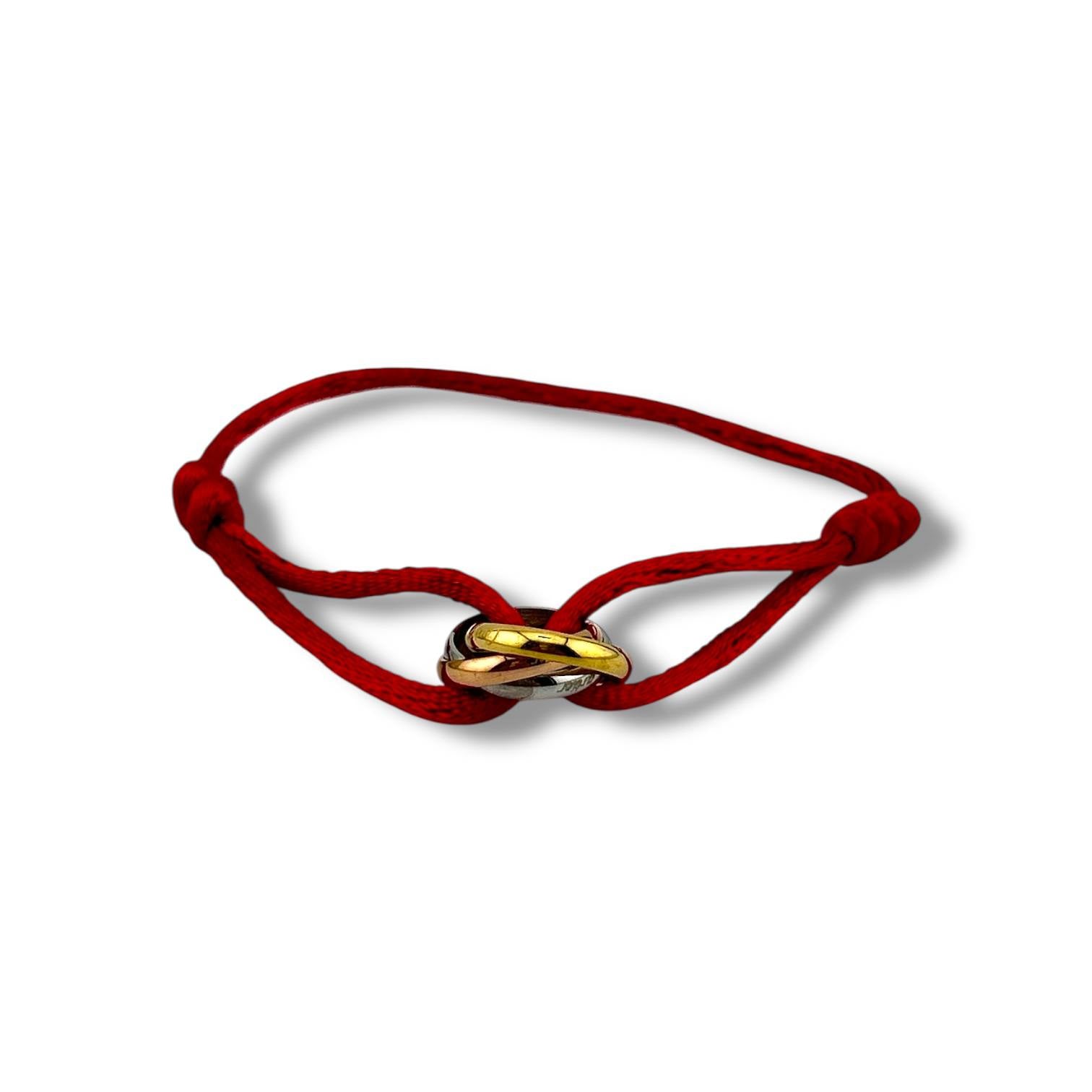 Dual Ring Cord Bracelet – Adjustable Unisex Design ✨