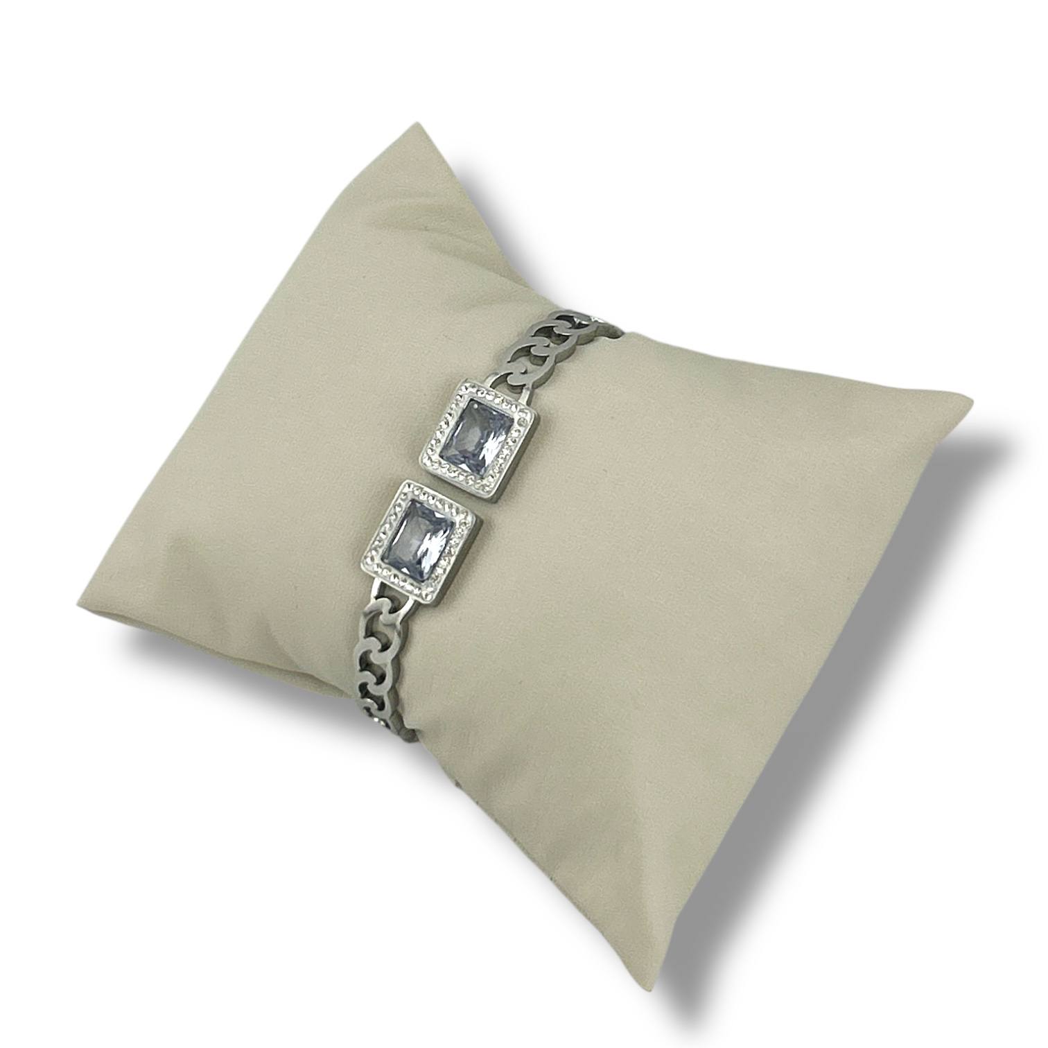 Radiant Double Gemstone Bracelet (Gold & Silver)