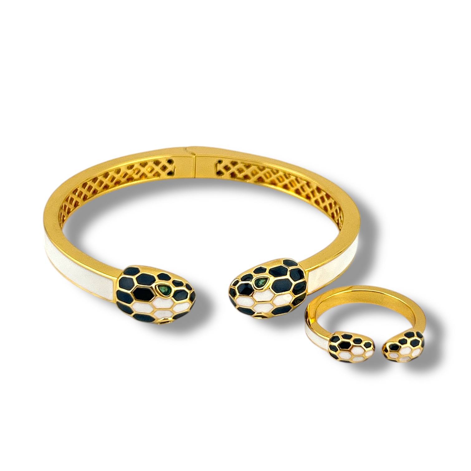 🐍 Serpent Elegance Set (Bracelet & Ring)