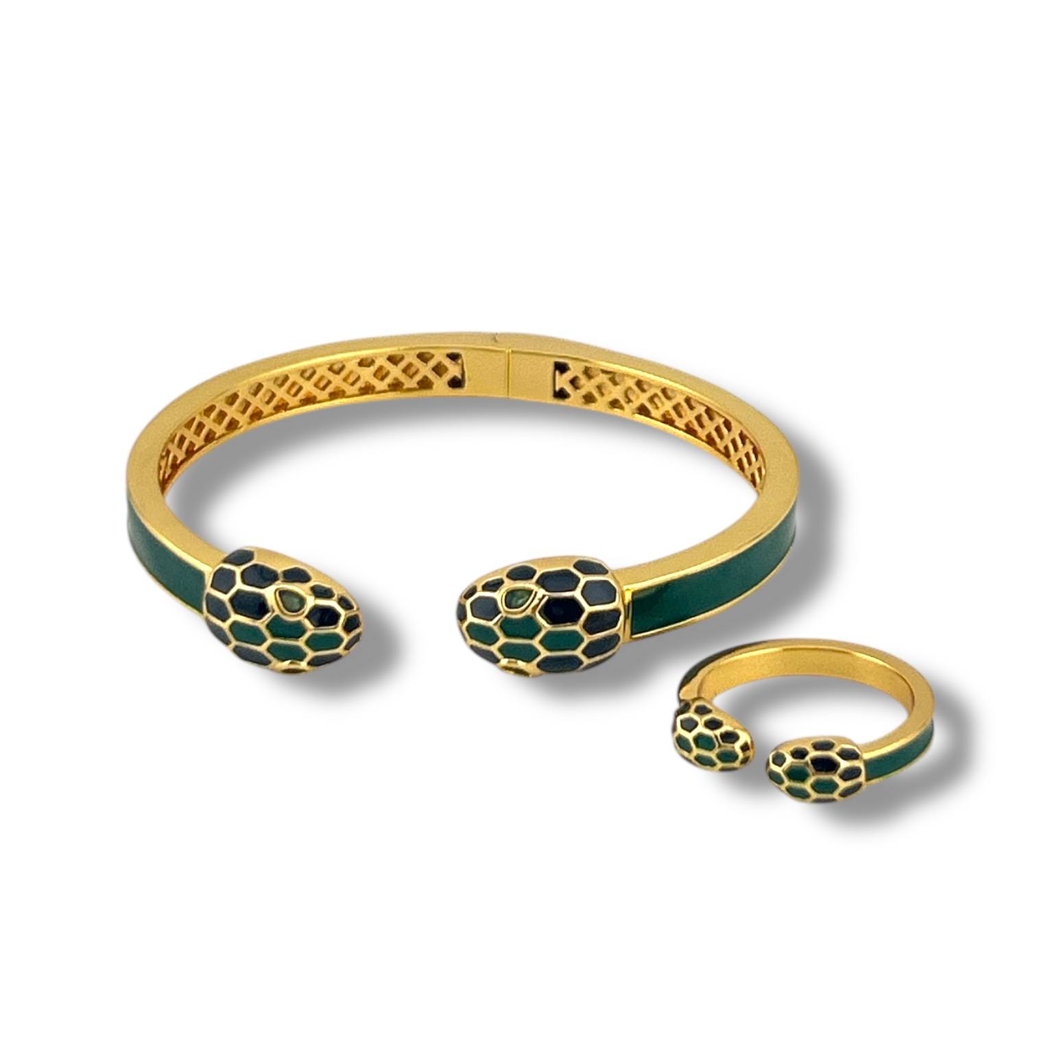 🐍 Serpent Elegance Set (Bracelet & Ring)