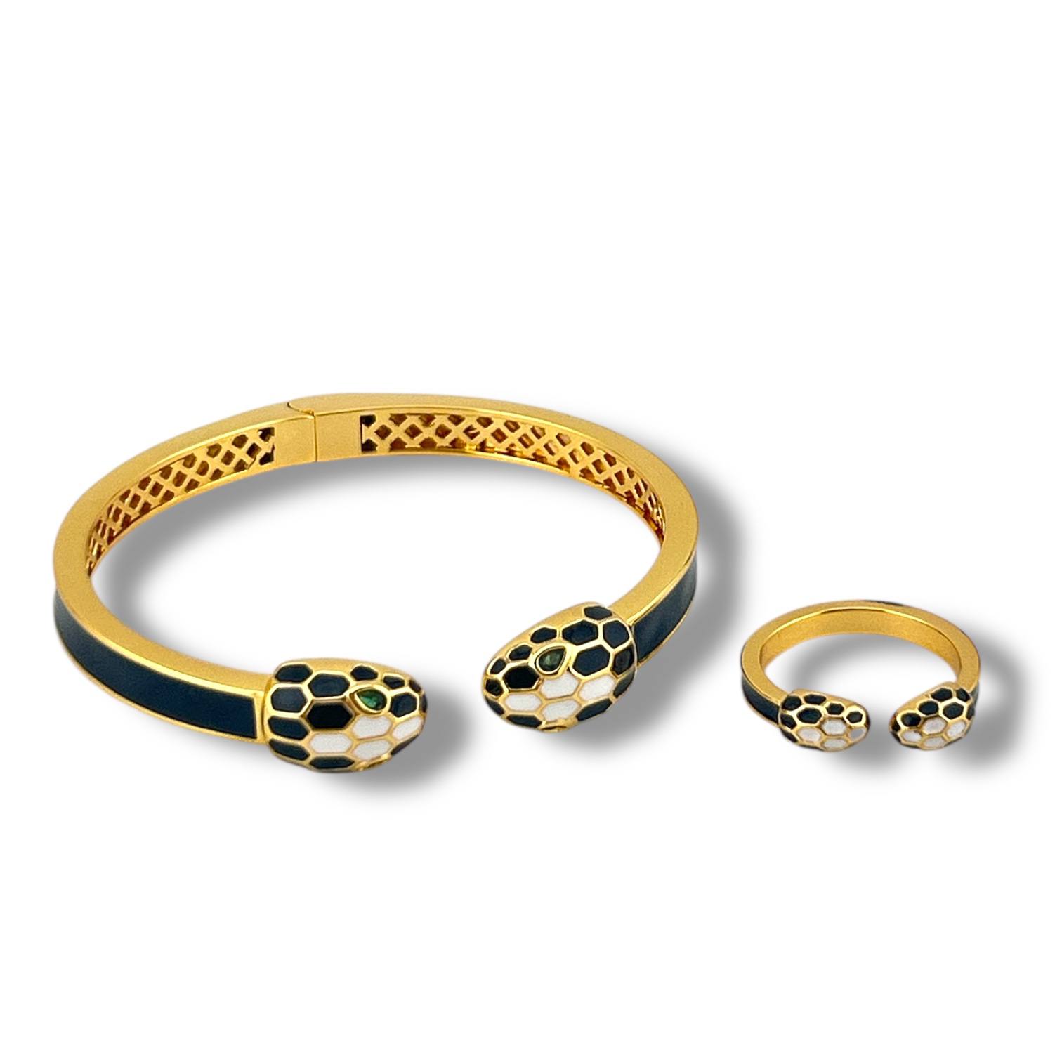 🐍 Serpent Elegance Set (Bracelet & Ring)