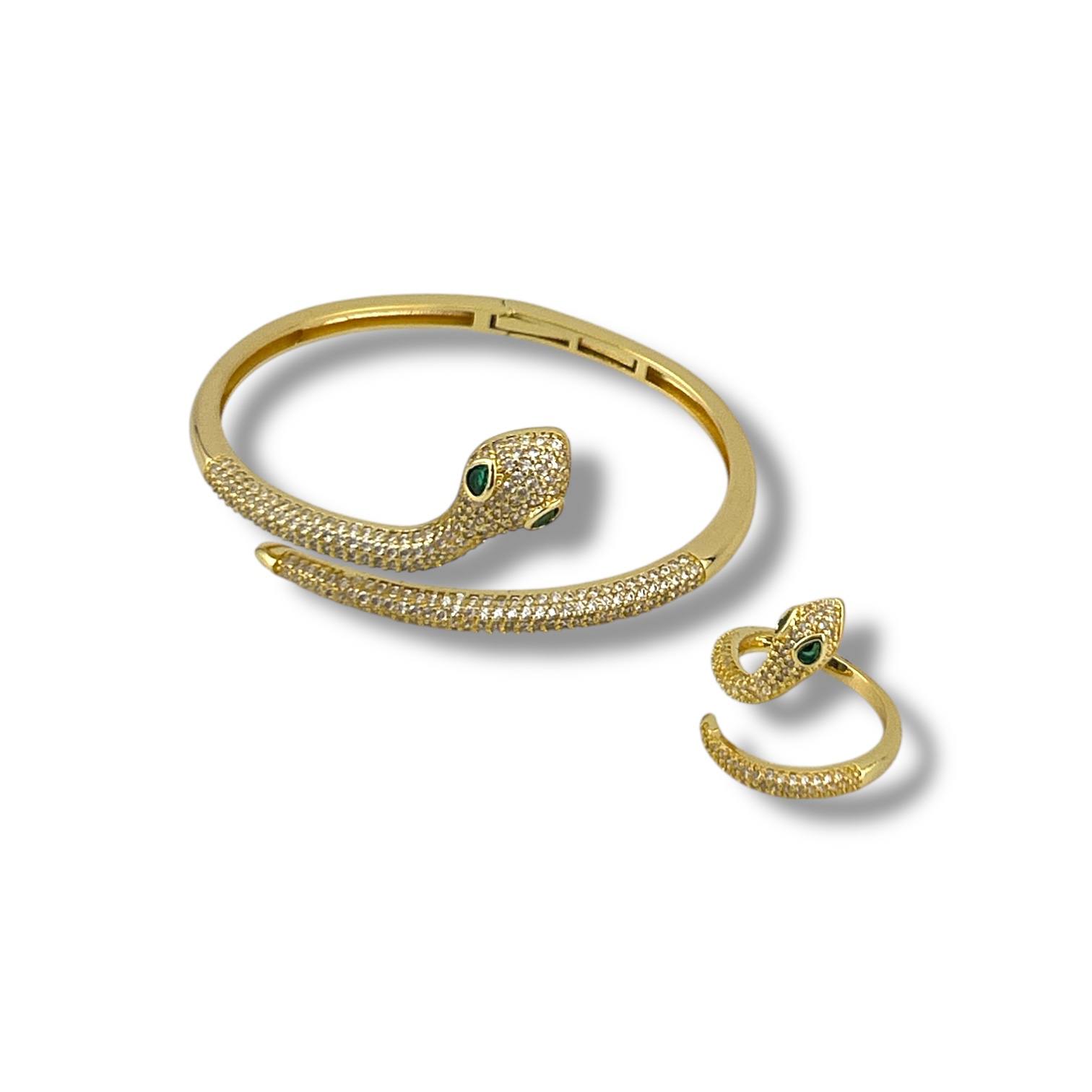 Serpent Majesty Bracelet & Ring Set