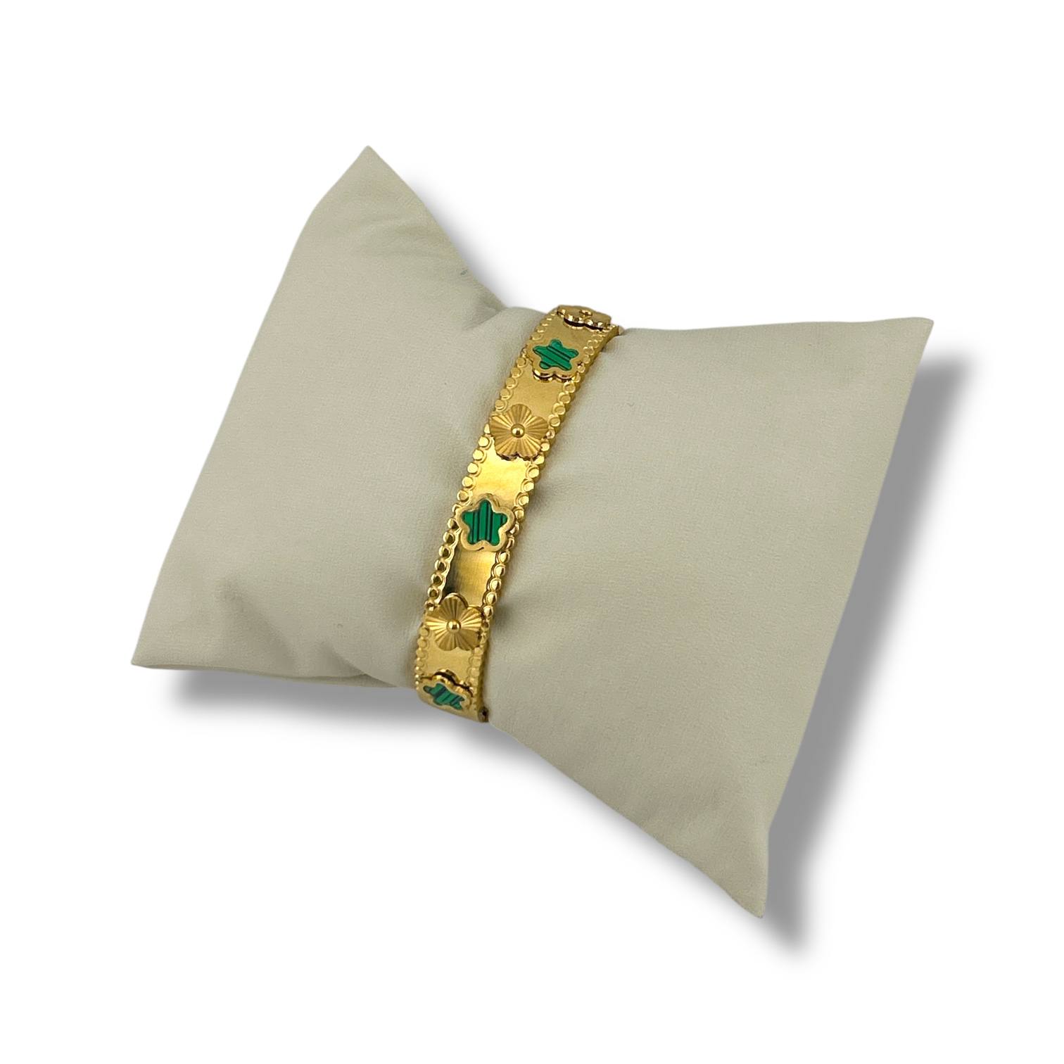 Clover Bloom Gold-Plated Bracelet