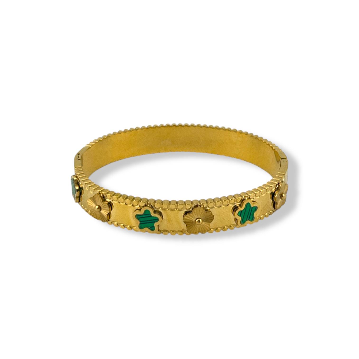 Clover Bloom Gold-Plated Bracelet