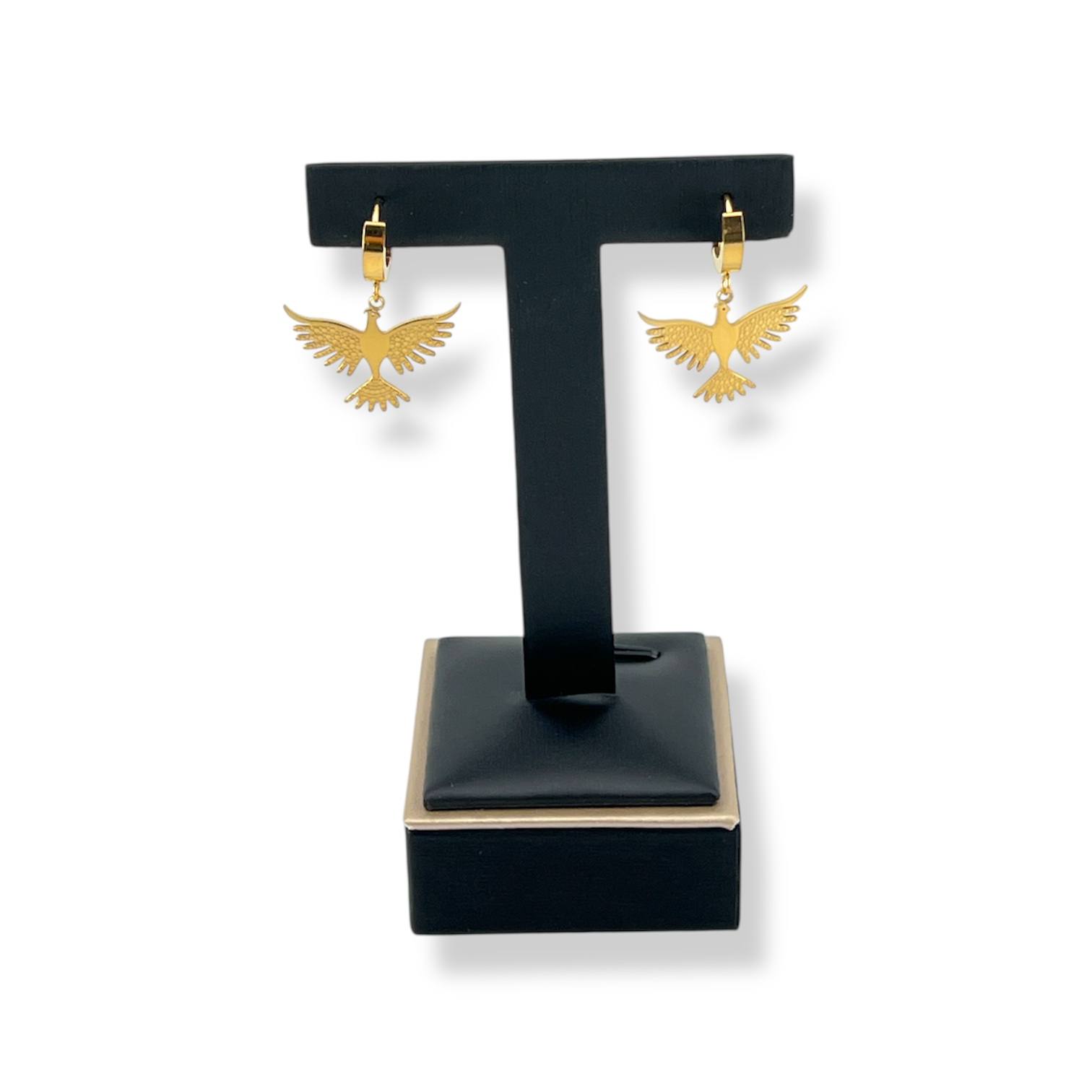 🕊️ Freedom Bird Hoop Earrings