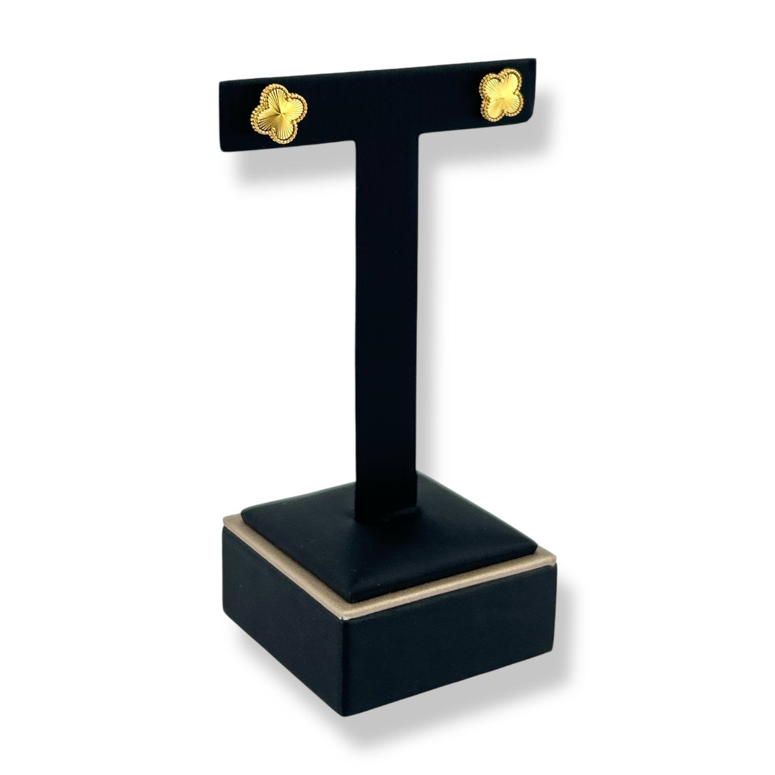 Golden Clover Stud Earrings ✨🍀