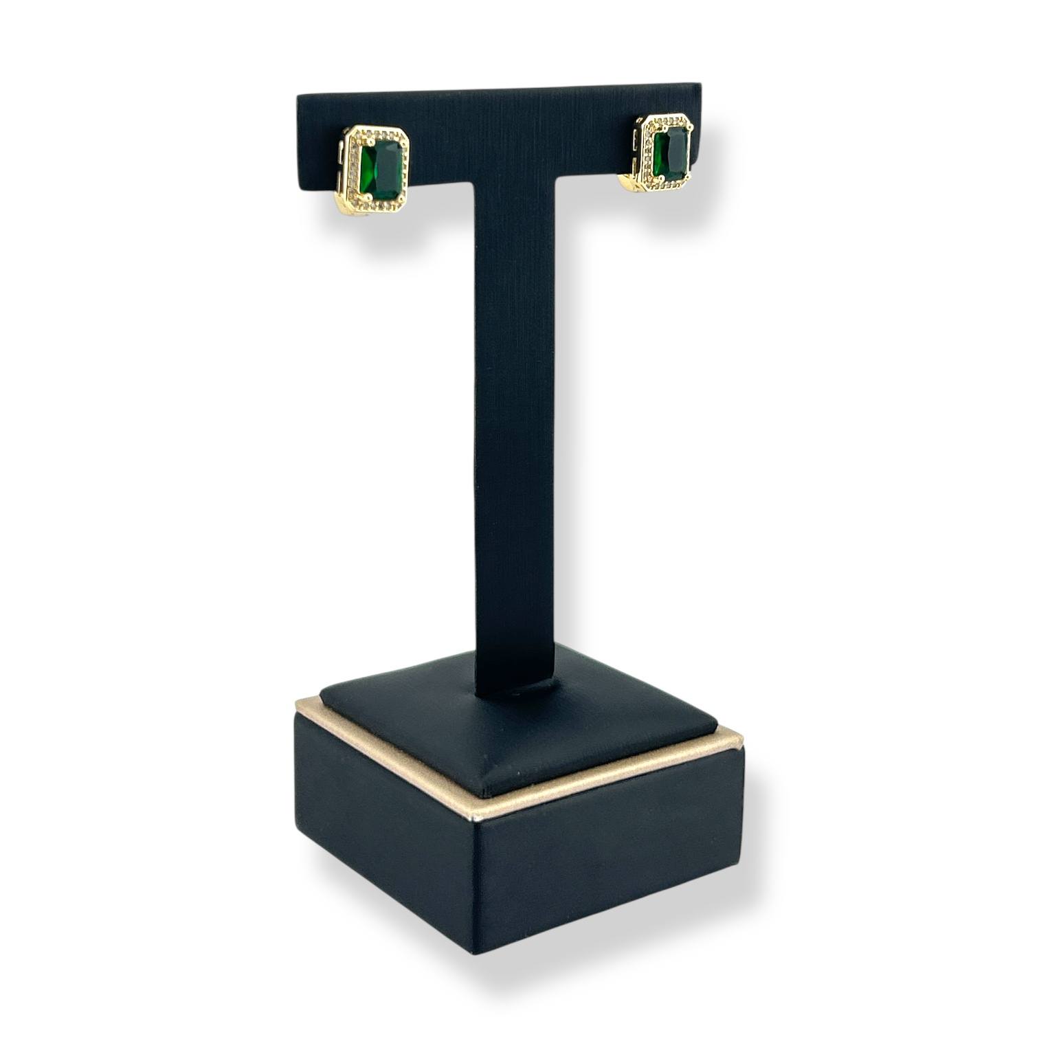 Emerald Glow Stud Earrings 💚✨