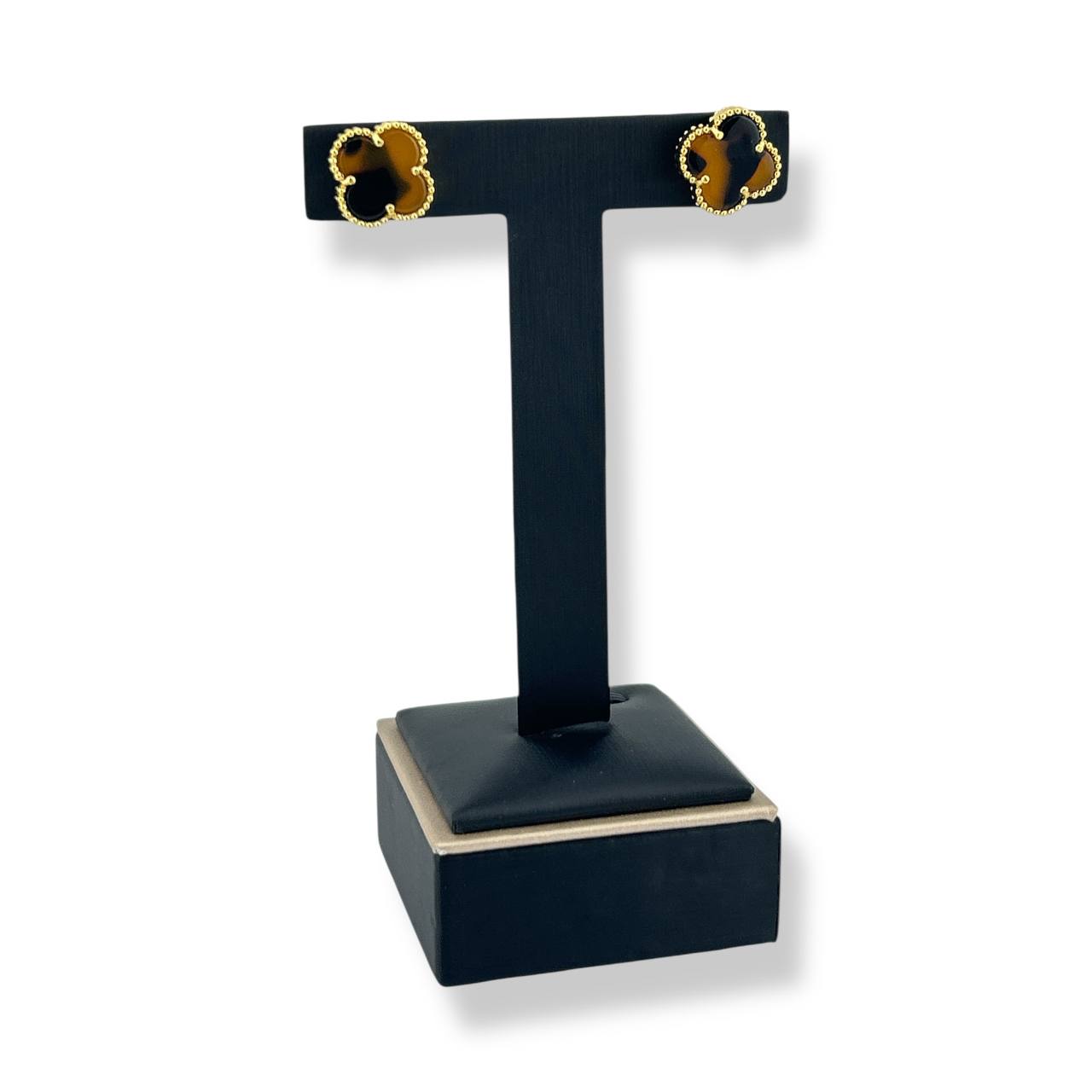 Clover Stud Earrings – Multi-Color Collection