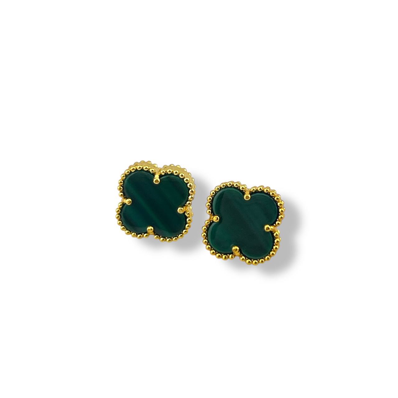 Clover Stud Earrings – Multi-Color Collection