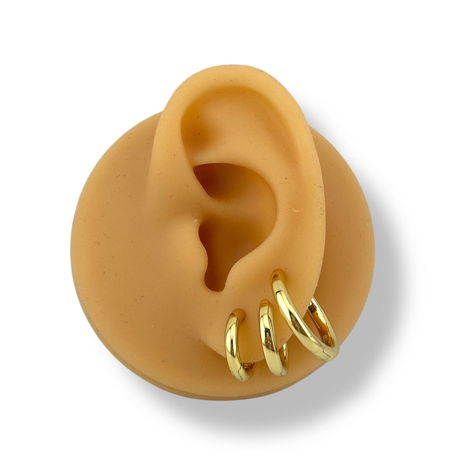 Triple Hoop Illusion Earrings