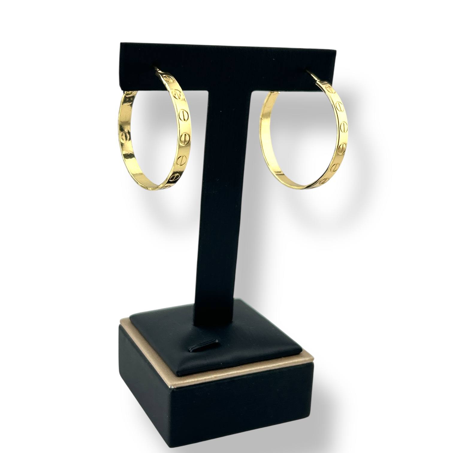 Engraved Classic Hoop Earrings