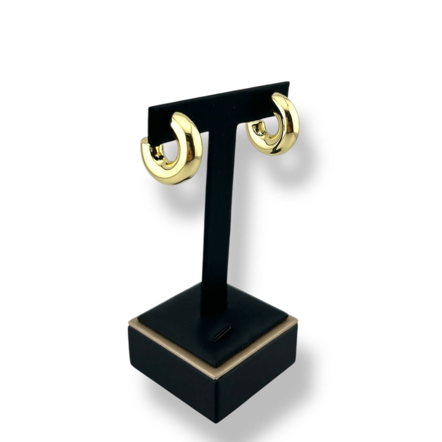 Bold Dome Hoop Earrings