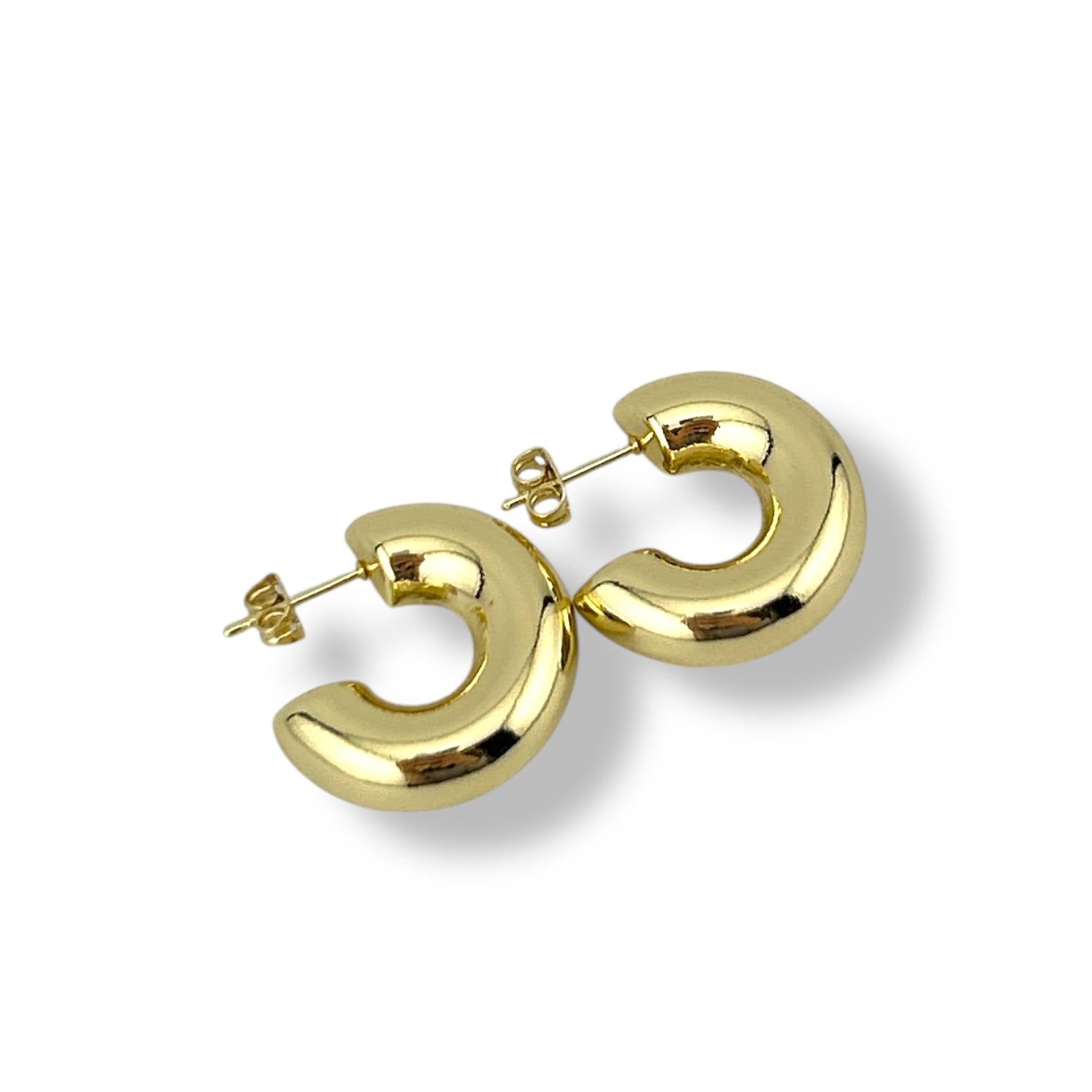 Bold Dome Hoop Earrings