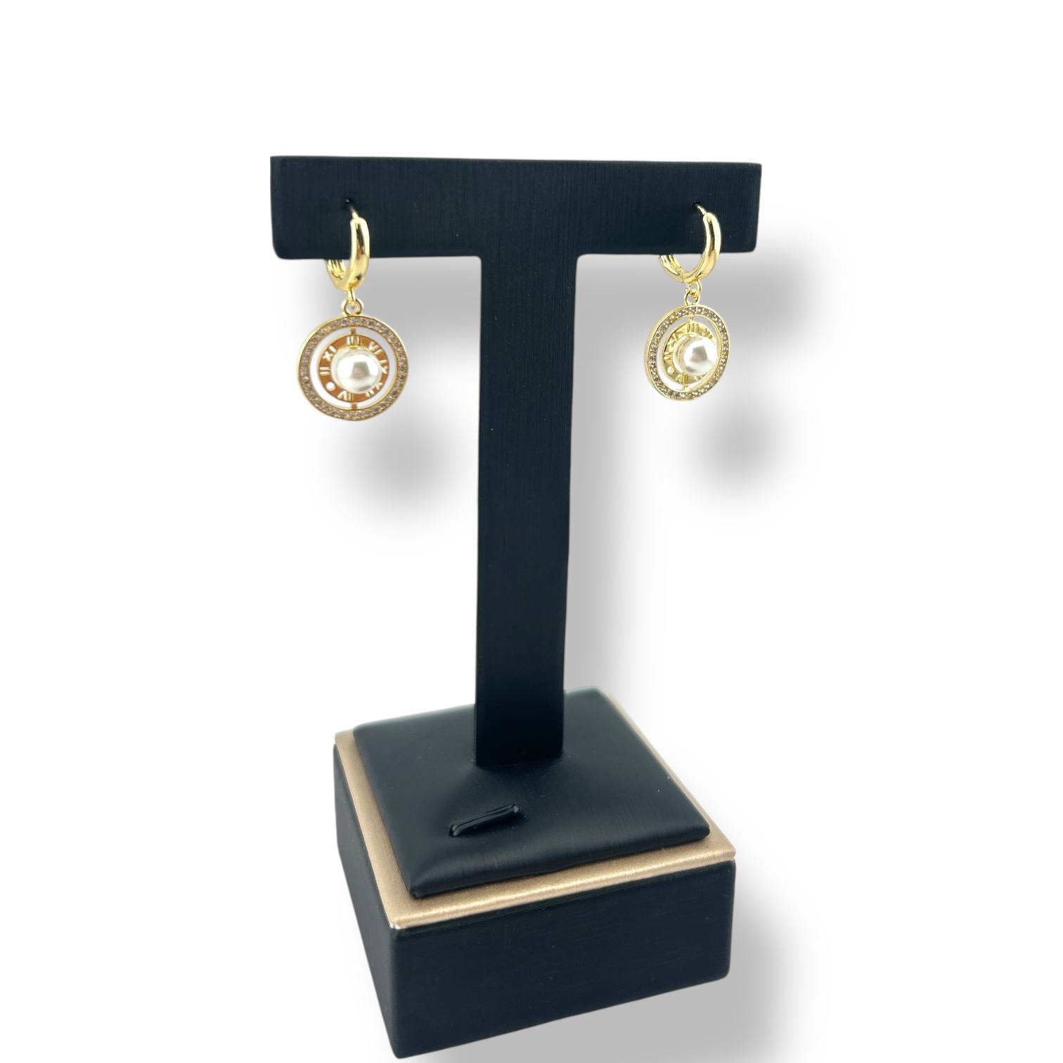 Timeless Pearl Roman Earrings