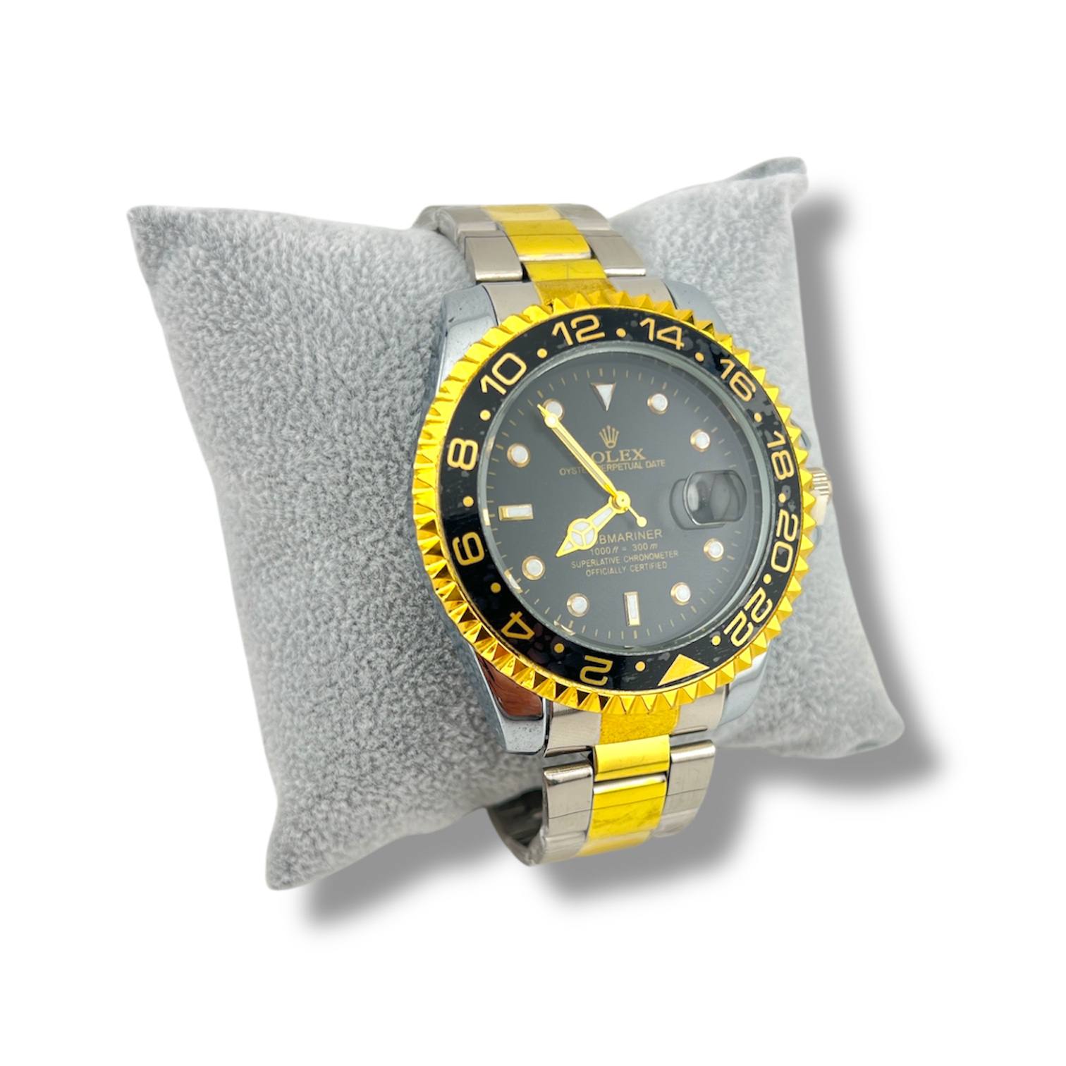 rolex-GMT Luxury Watch – Black Dial & 24H Bezel