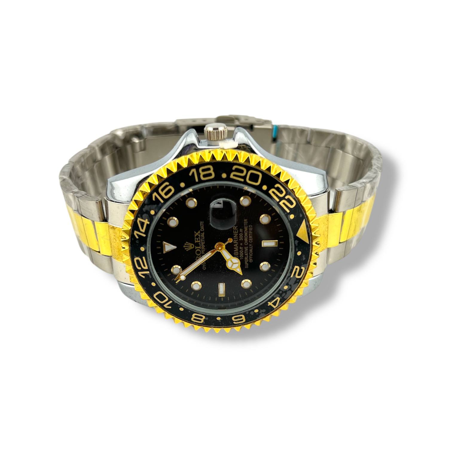 rolex-GMT Luxury Watch – Black Dial & 24H Bezel