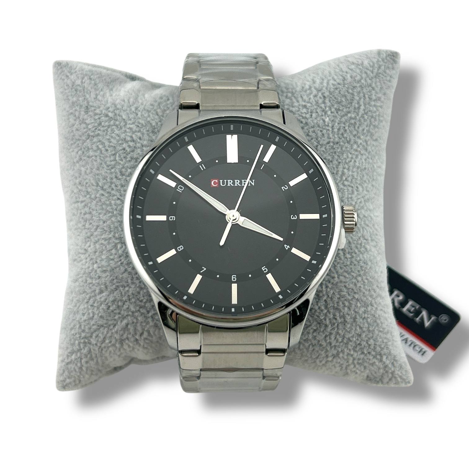 CURREN Classic Stainless Steel Watch – Black Dial