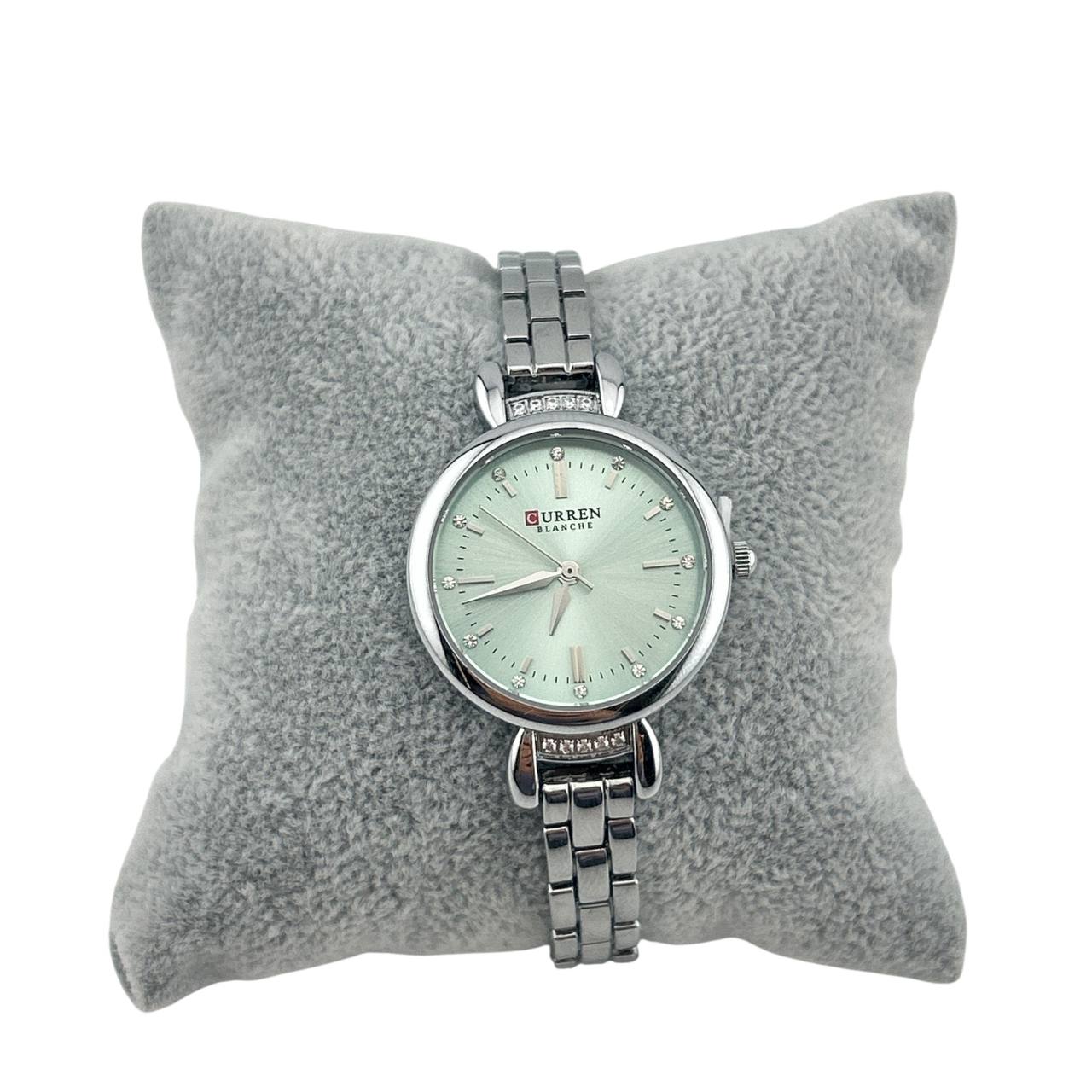 CURREN Women’s Luxury Bracelet Watch – Silver & Crystal Accents