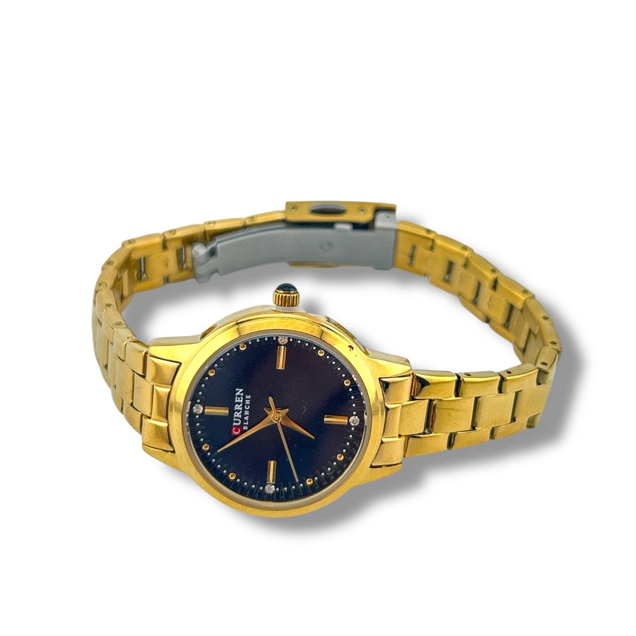 CURREN Women’s Luxury Bracelet Watch – Gold | Silver | Two-Tone | Black Dial