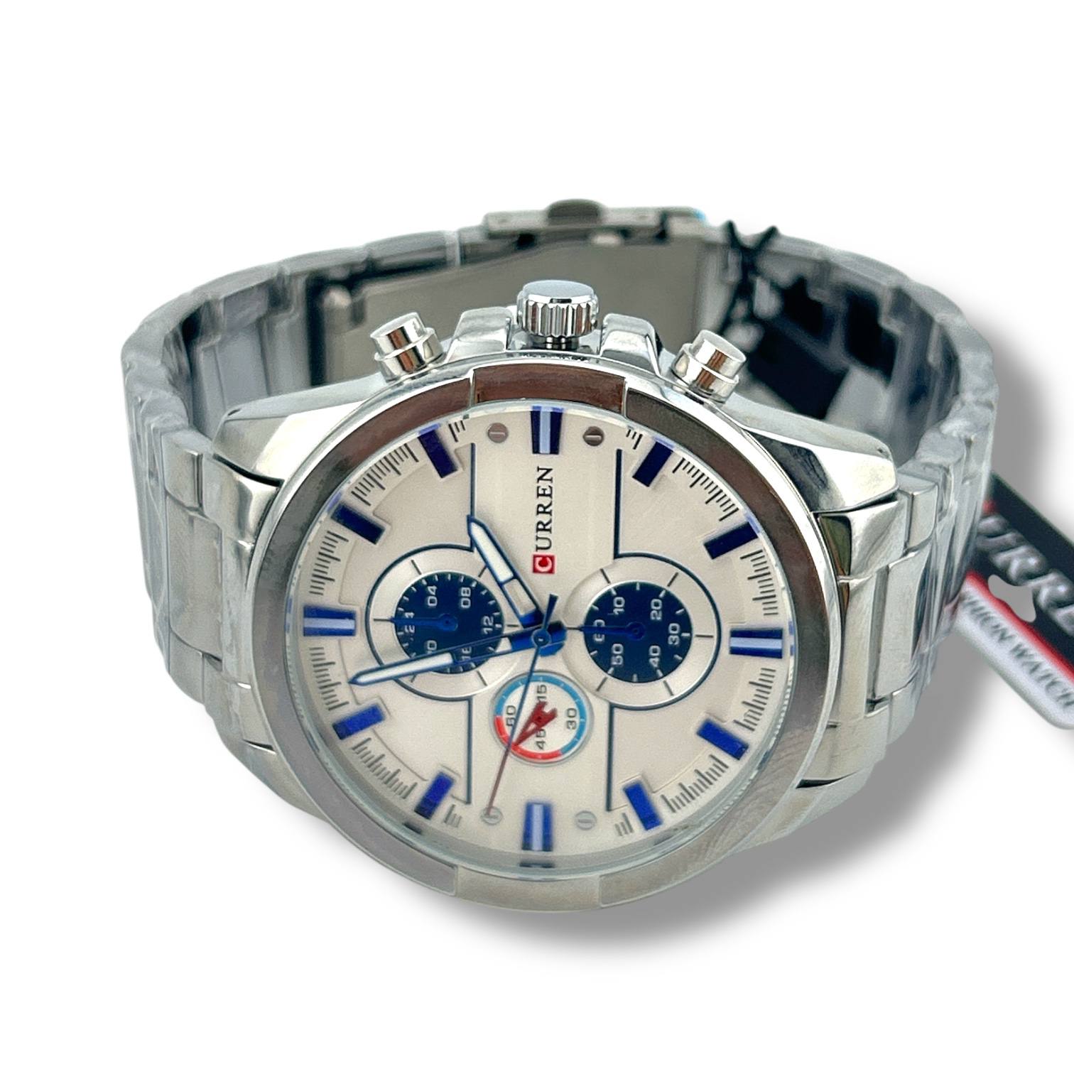 CURREN Chronograph Stainless Steel Watch – Sporty Elegance