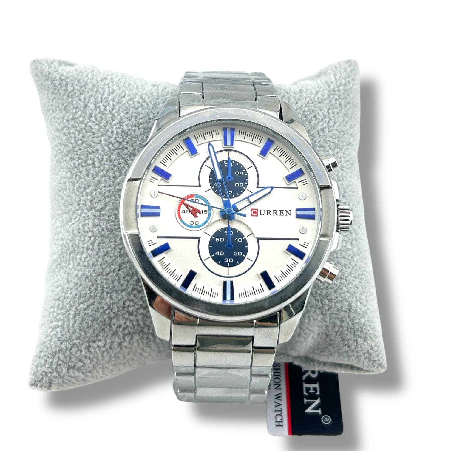 CURREN Chronograph Stainless Steel Watch – Sporty Elegance