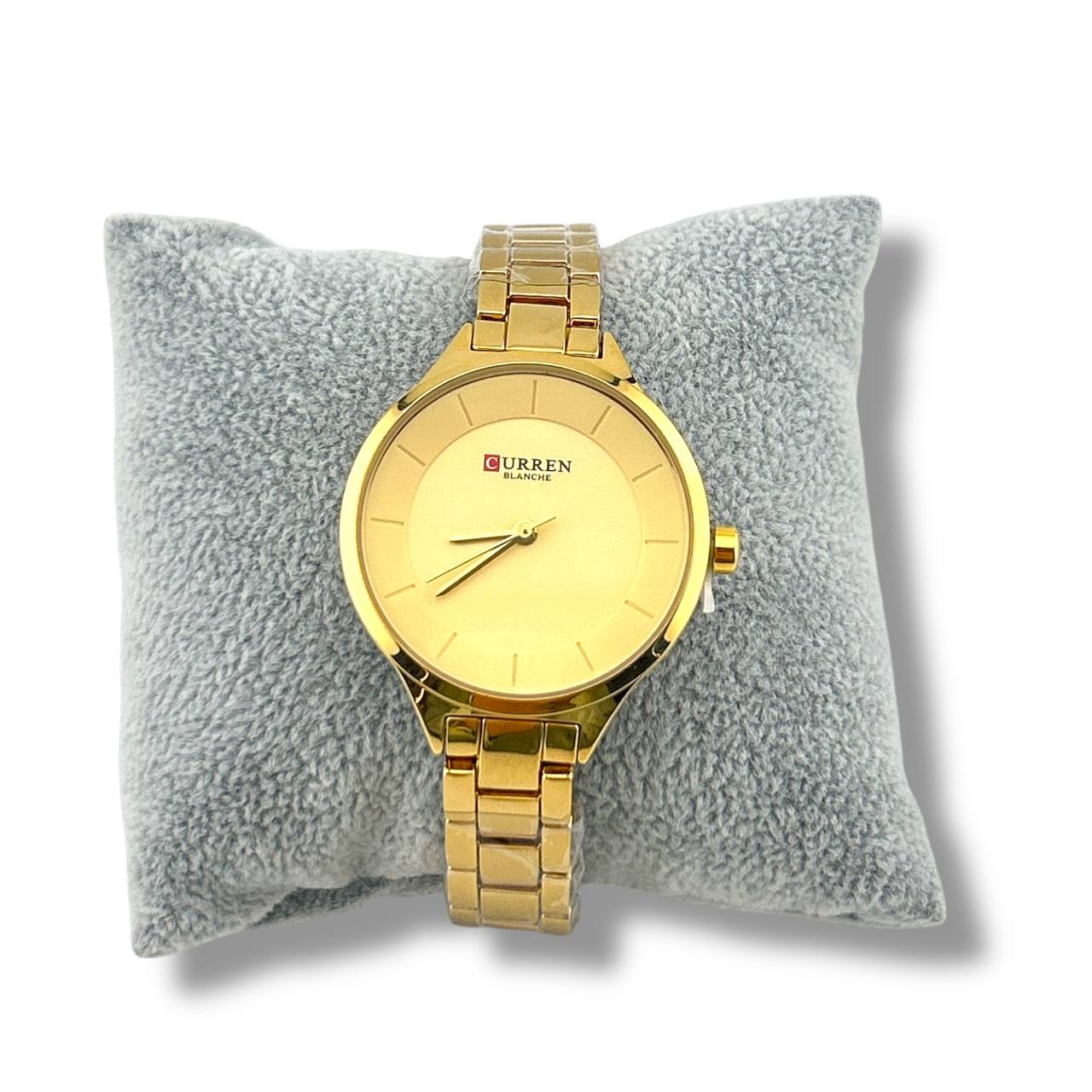 Curren Women’s Minimalist Gold Watch – Classic Stainless Steel Bracelet