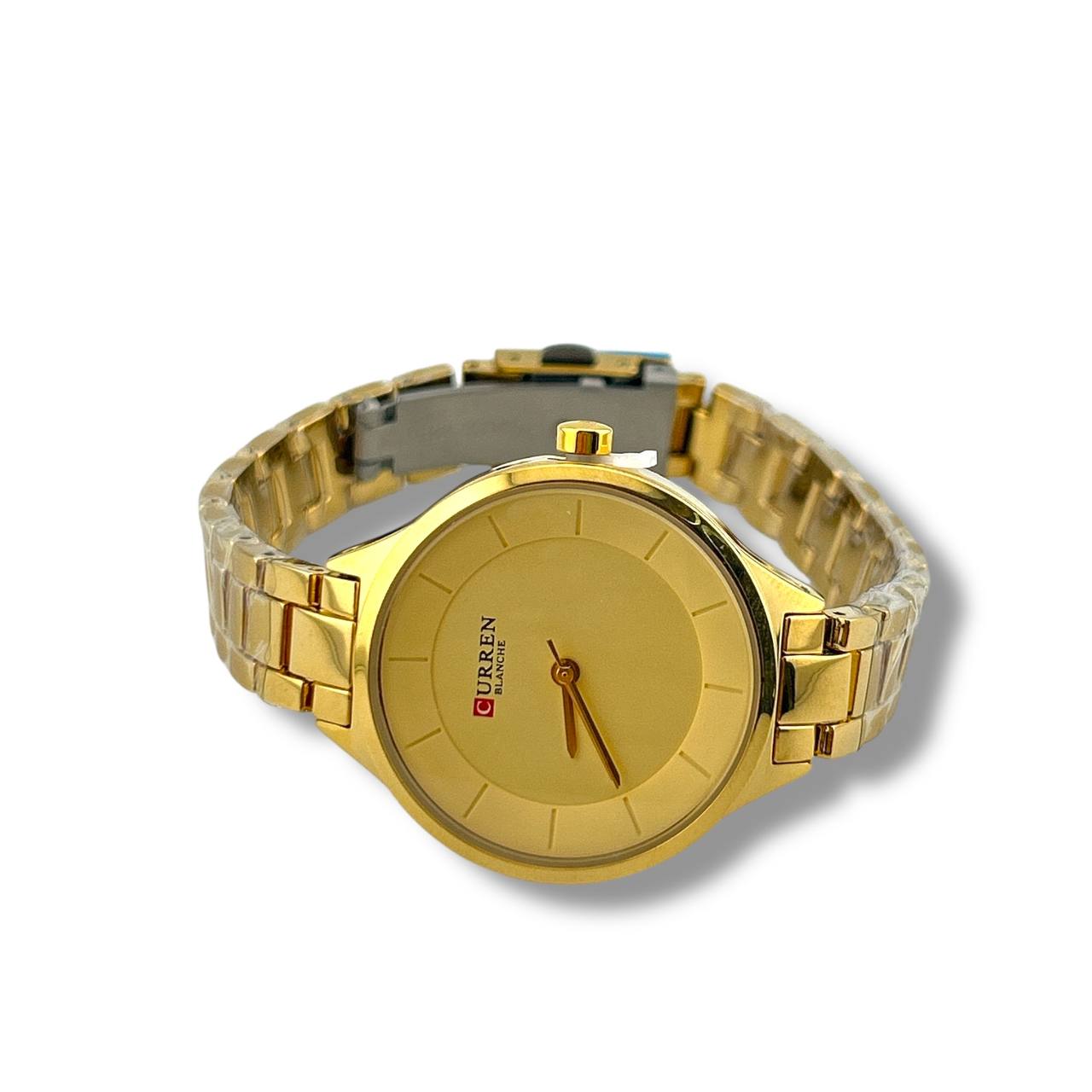 Curren Women’s Minimalist Gold Watch – Classic Stainless Steel Bracelet