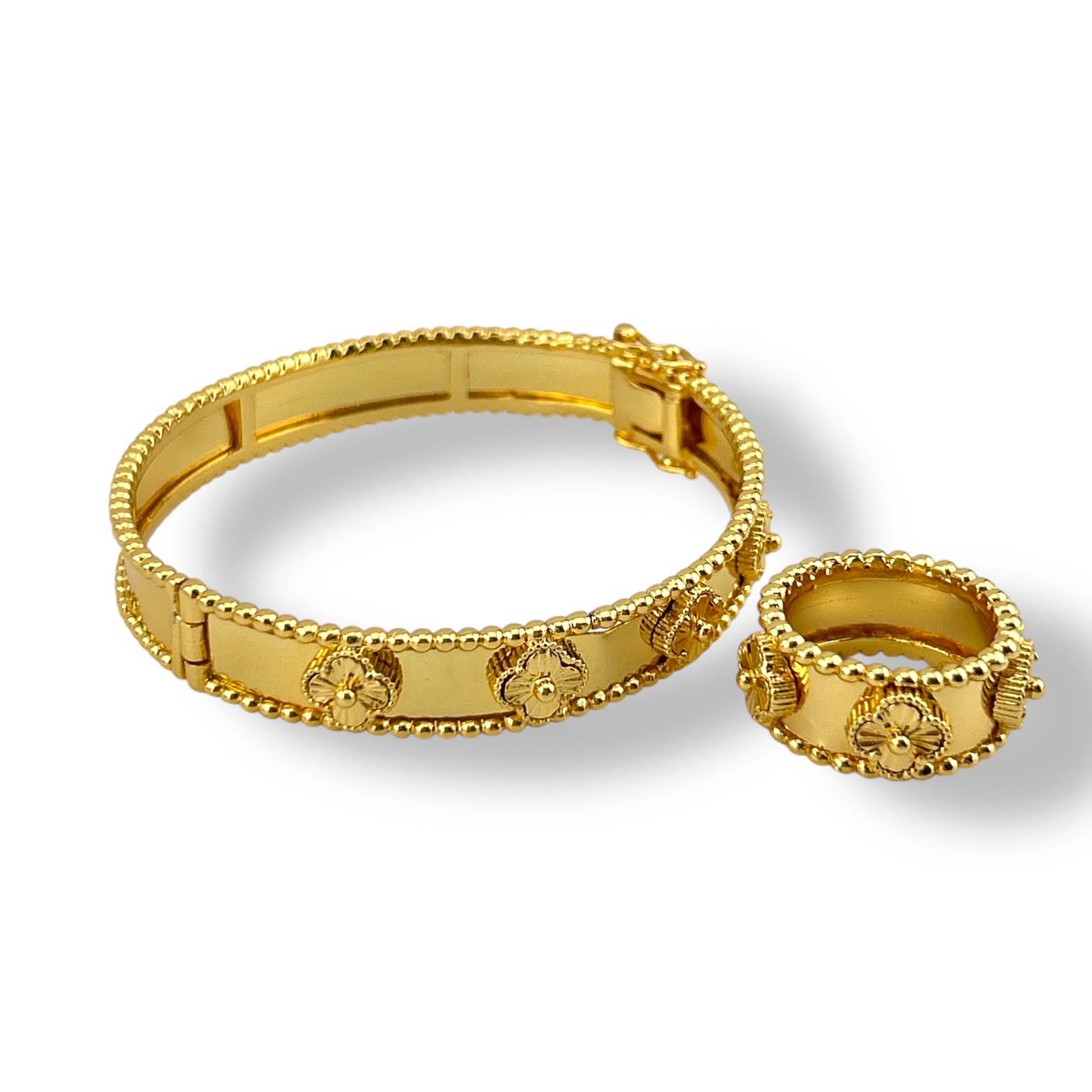 Royal Medallion Bracelet & Ring Set