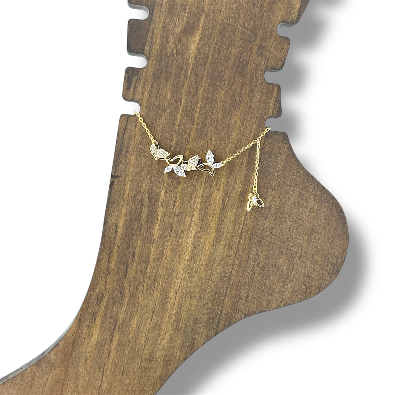 Golden Butterfly Anklet