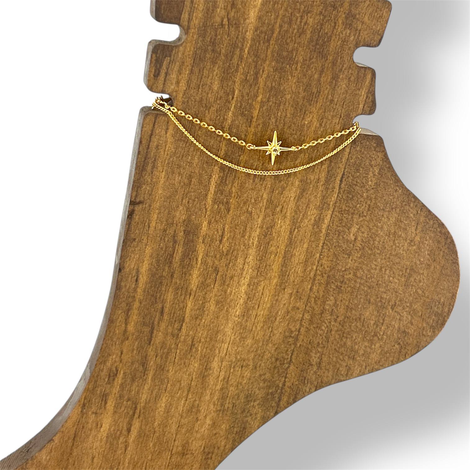 Golden Star Anklet