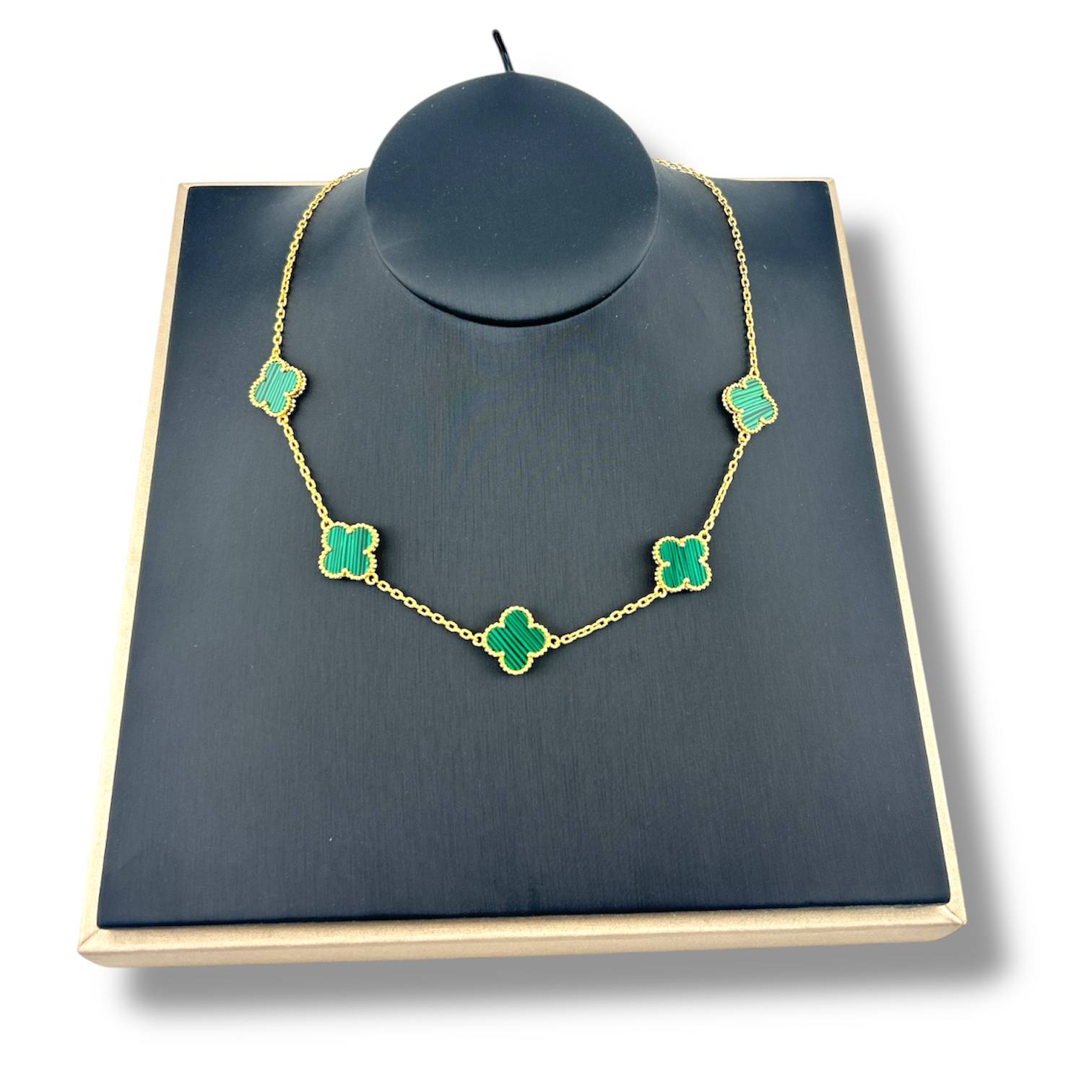 Van Cleef Clover Necklace ā 18K Gold Plated Elegance