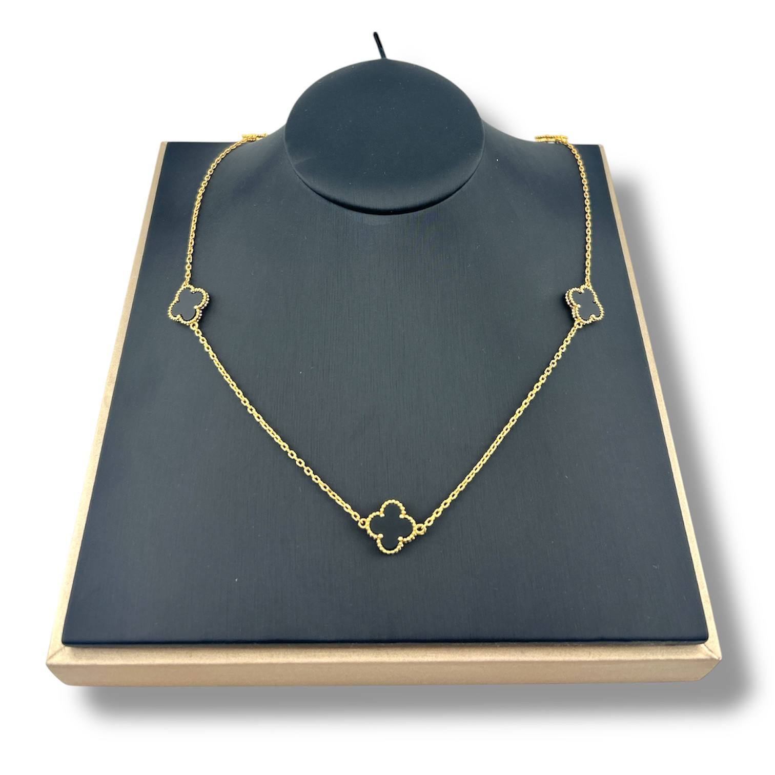 Van Cleef Clover Charm necklace ā 18K Gold Plated Elegance