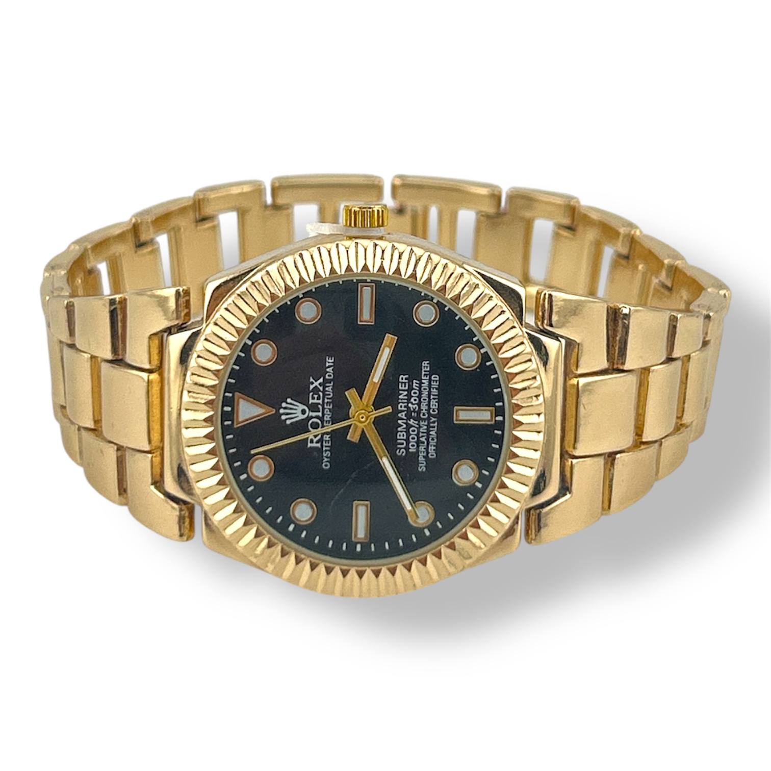 Rolex Submariner – Gold Stainless Steel Watch with Black Dial | Oyster Perpetual Date