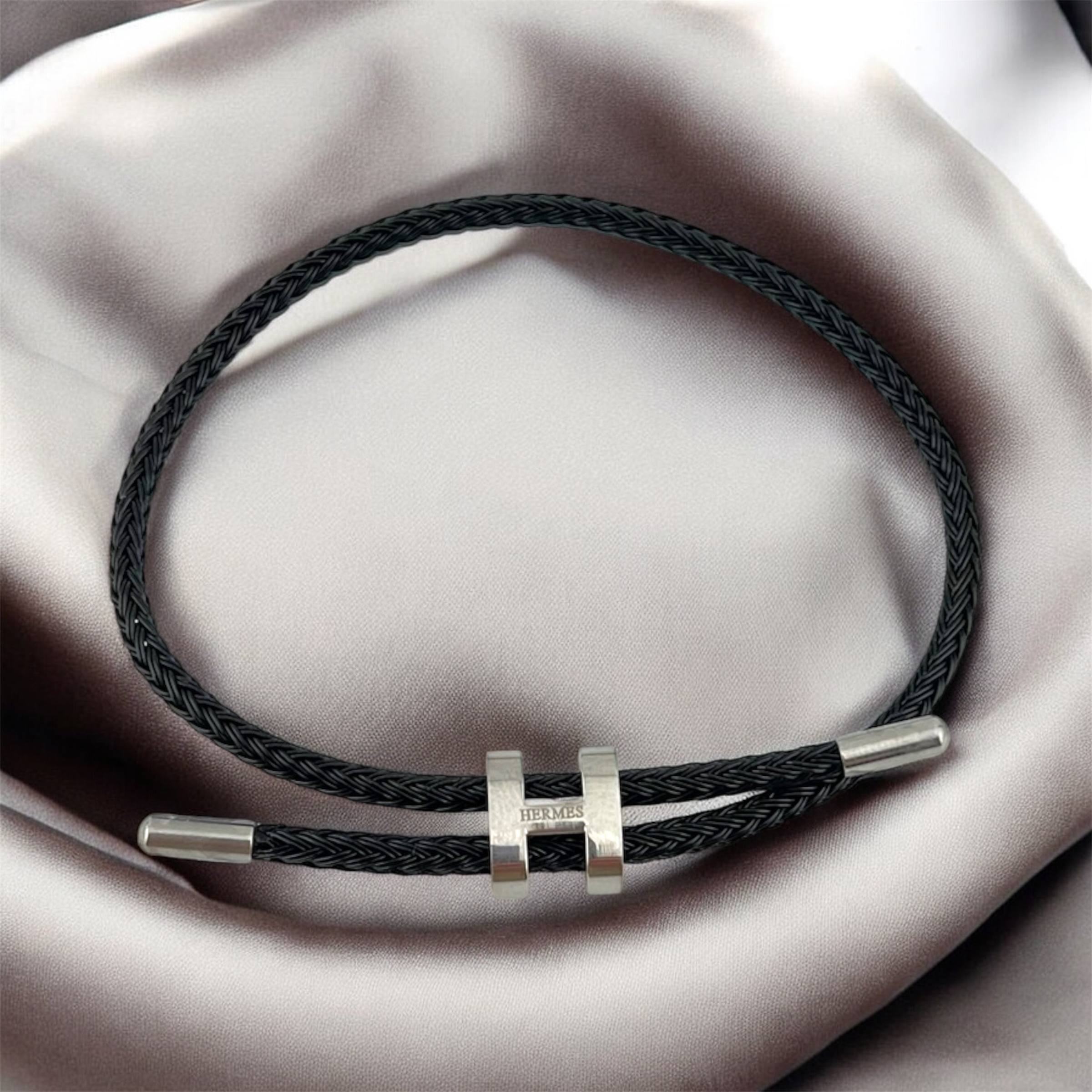 Hermès Bracelet with Silver “H” Clasp 🪢