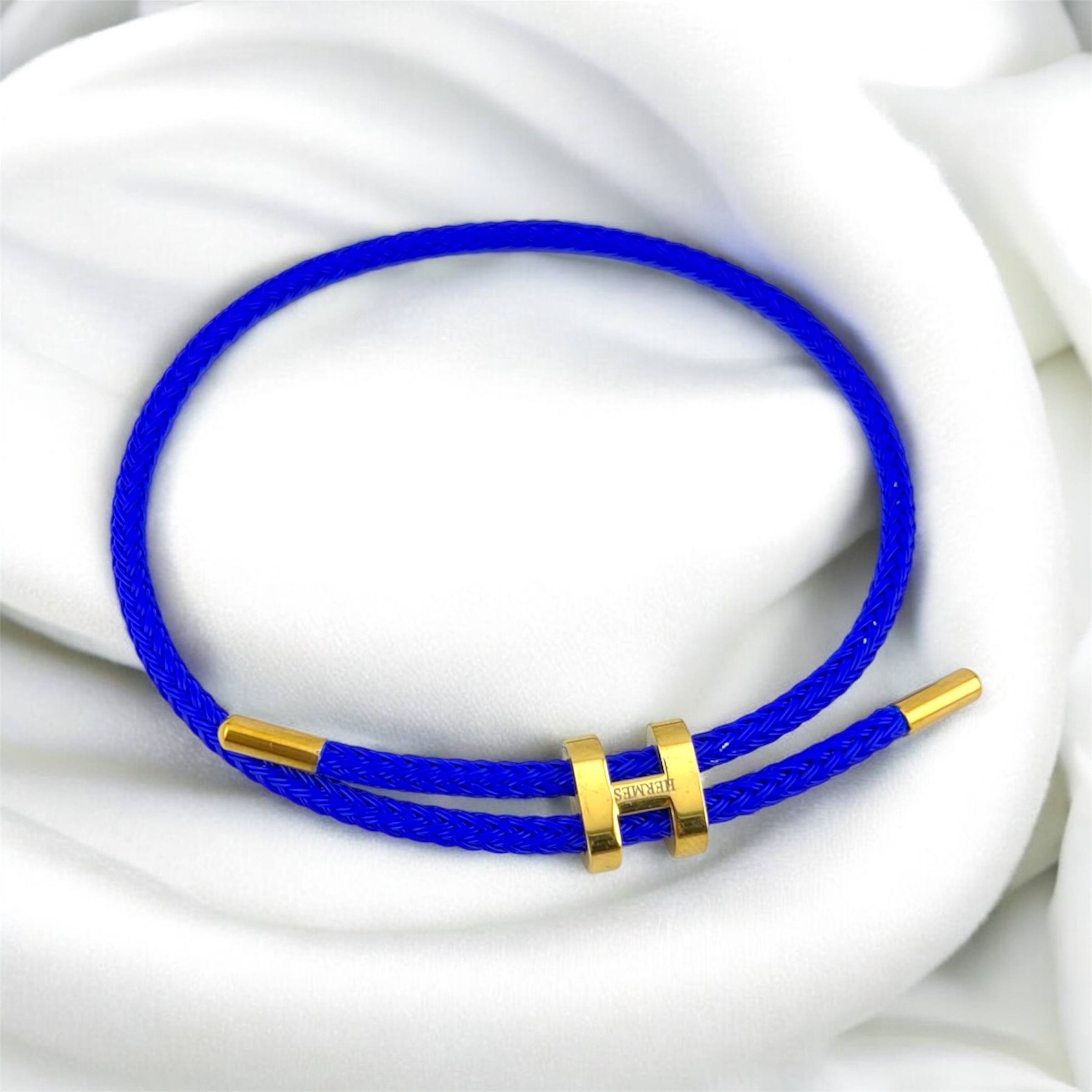 Hermès Bracelet with Gold “H” Clasp 🪢