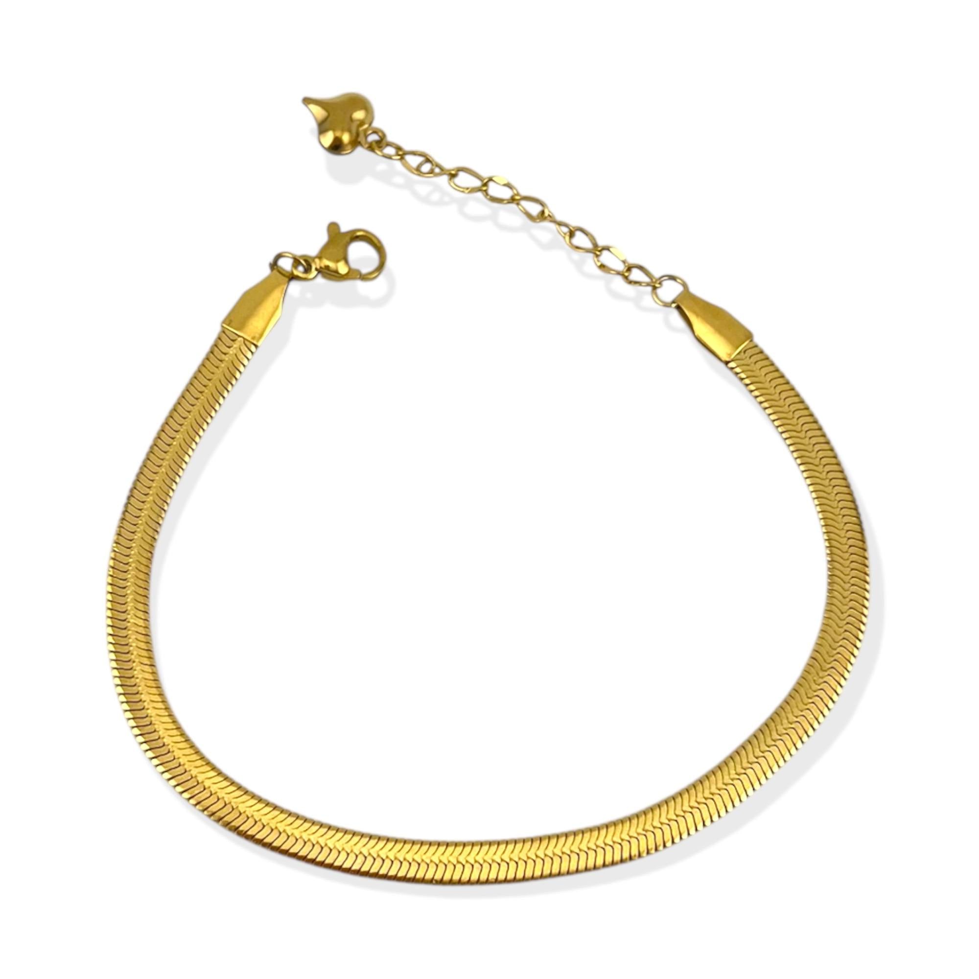 snake Gold Bracelet – Sleek & Timeless ✨