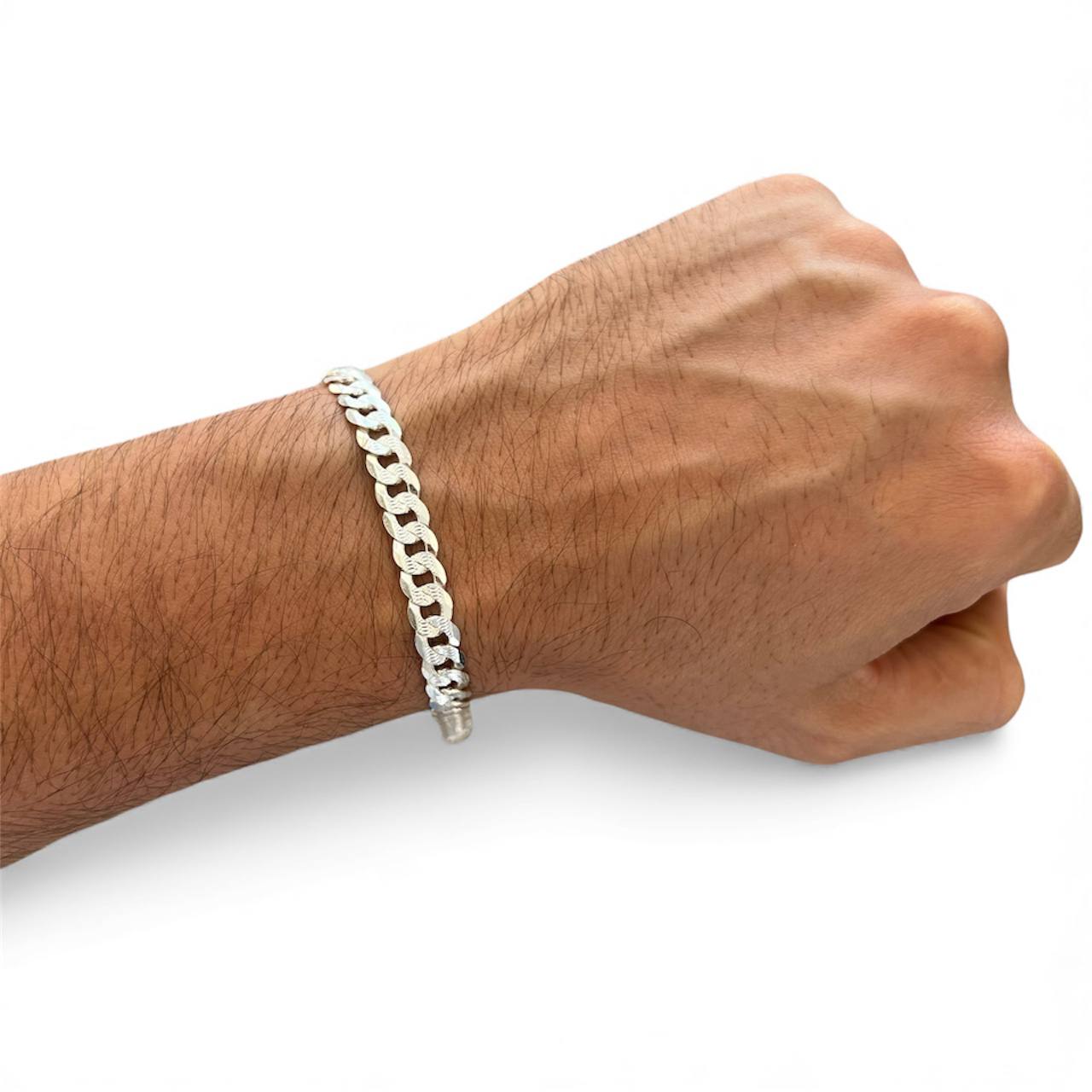 Silver 925 flat Chain bracelet– Classic Bracelets