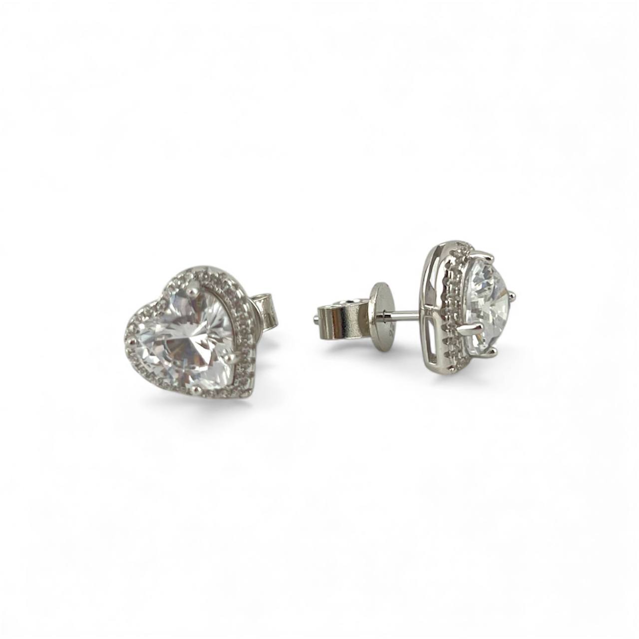 Silver 925 pandora stud earrings