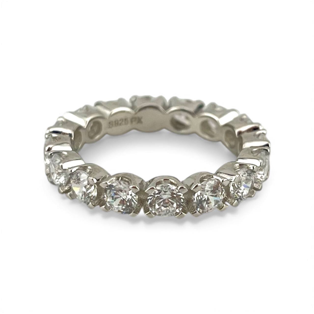 Silver 925 plain tennis Ring – Silver Radiant Band