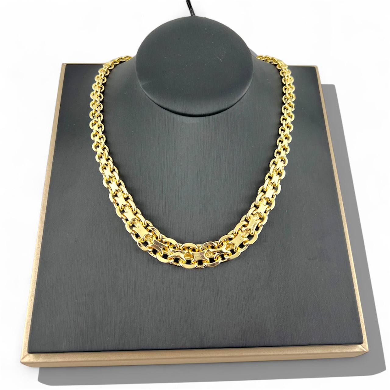 “Power Links” Gold Chain Necklace – 18K Plated