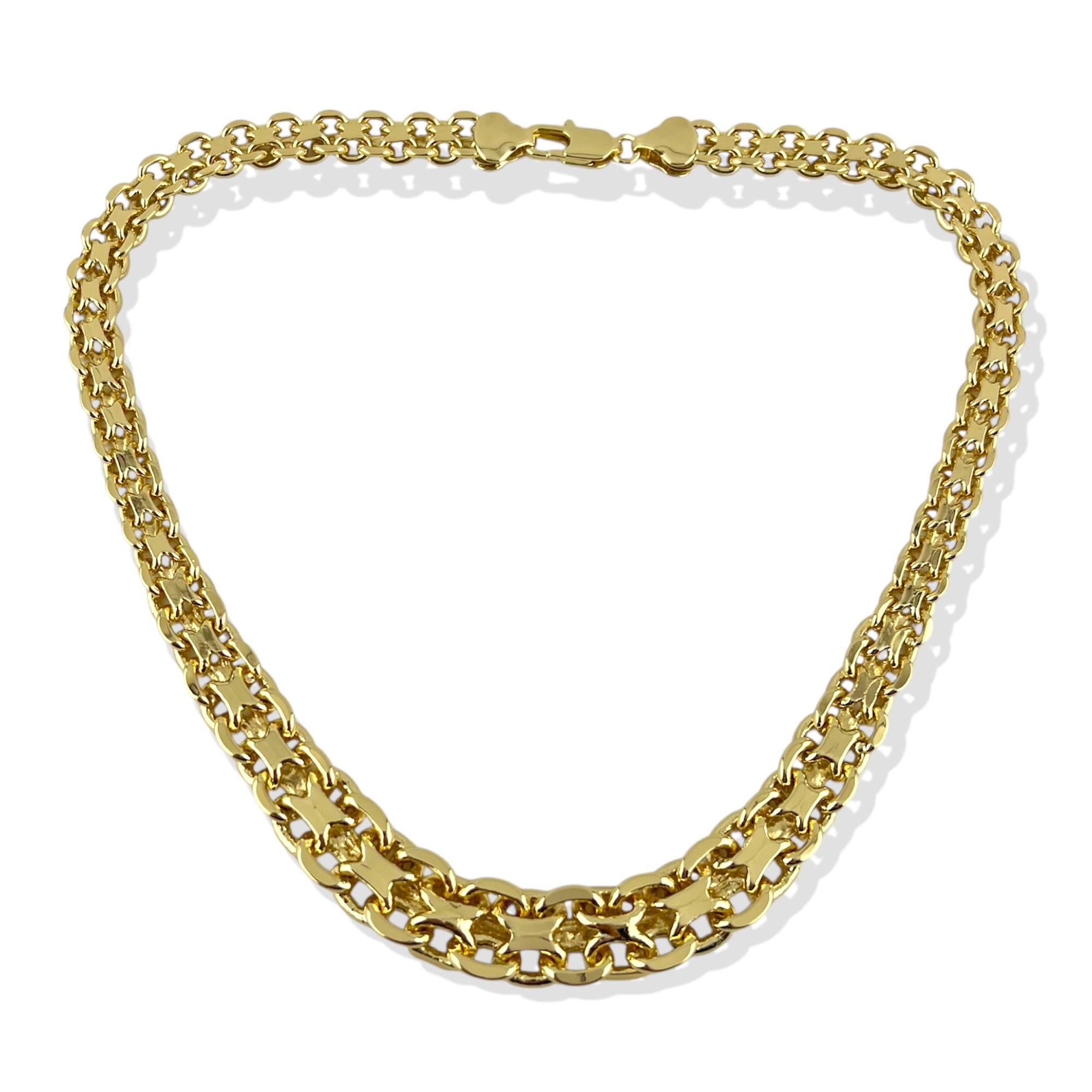 “Power Links” Gold Chain Necklace – 18K Plated
