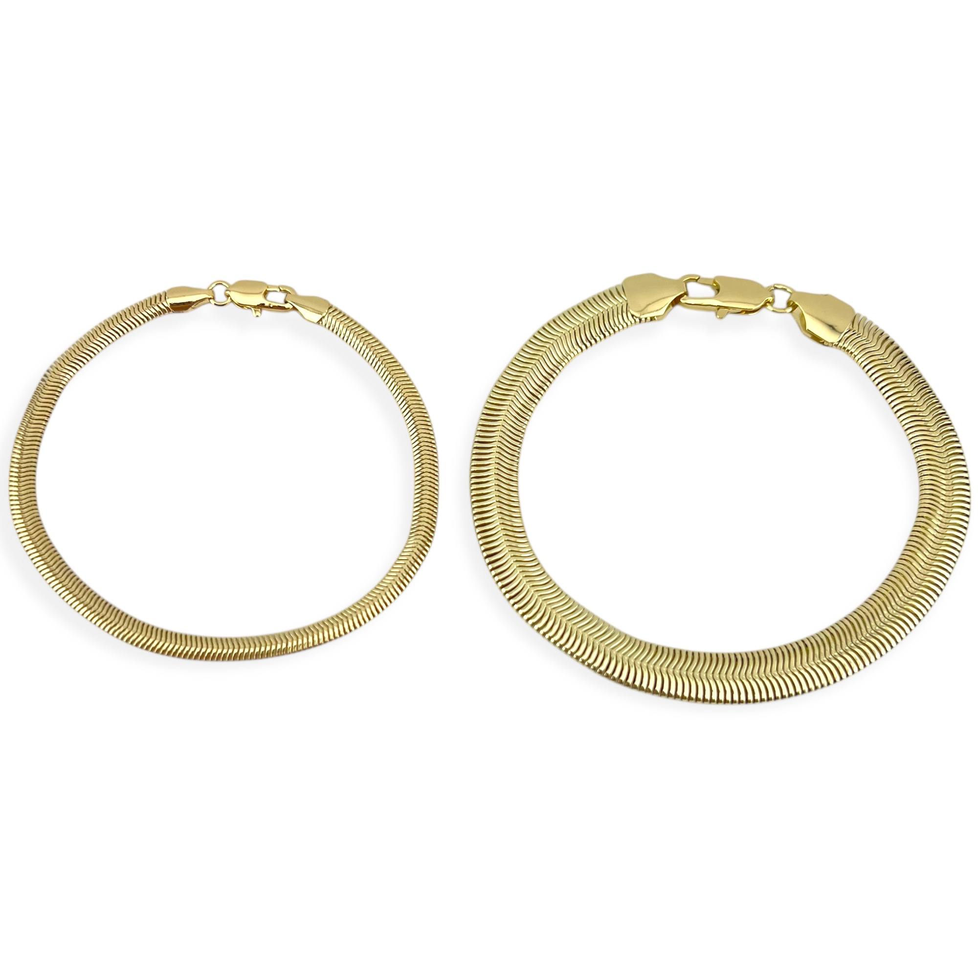 Snake serpenti Minimalist Golden Bracelet(thick and thin)