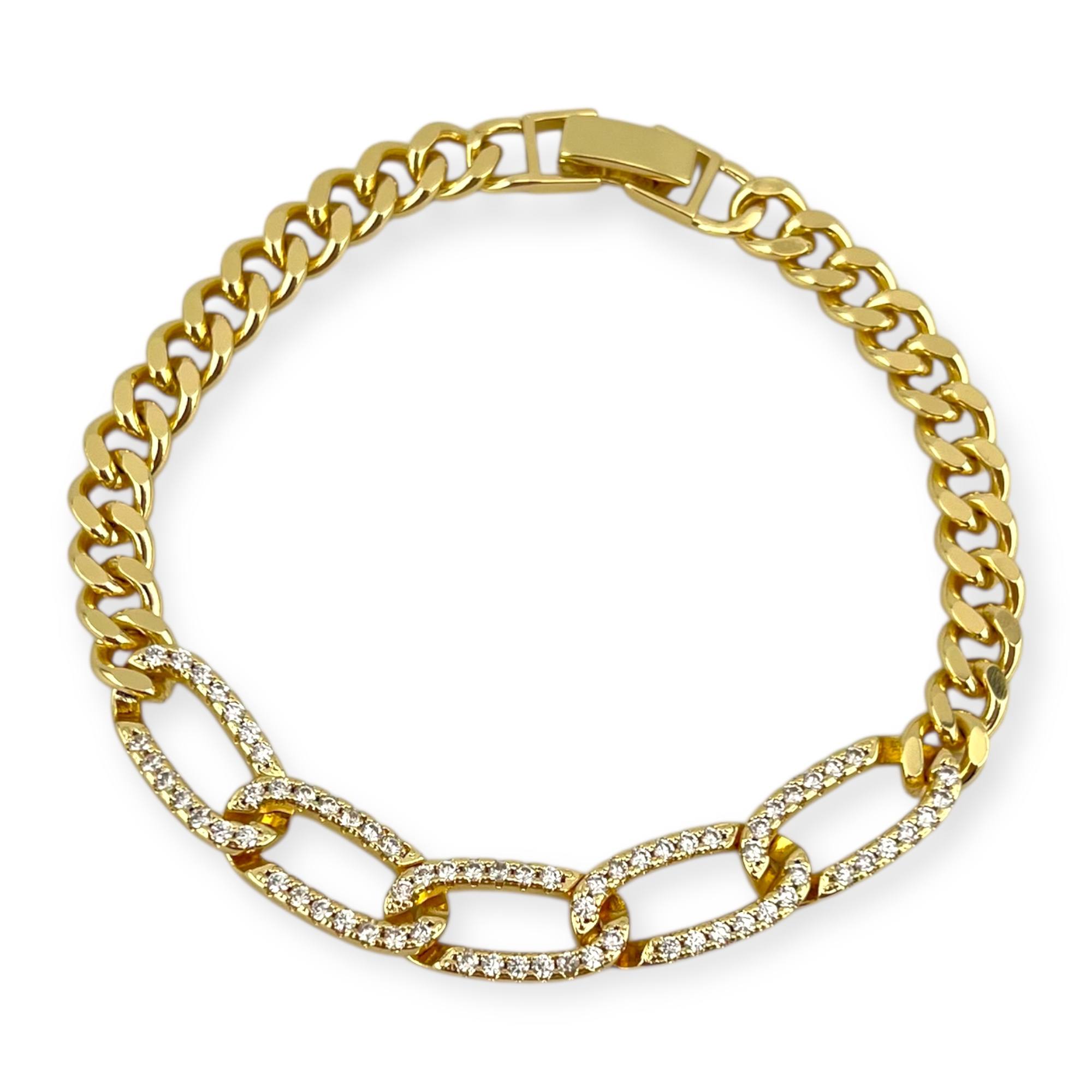 Golden Infinity Link Bracelet