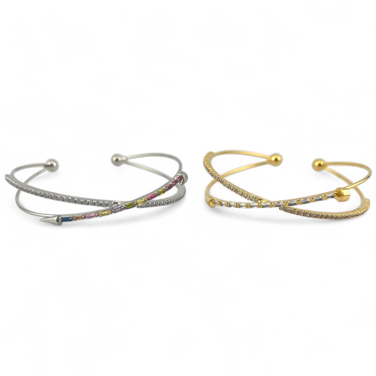 Adjustable Tennis Chain Bracelets ā Gold & Silver Variations
