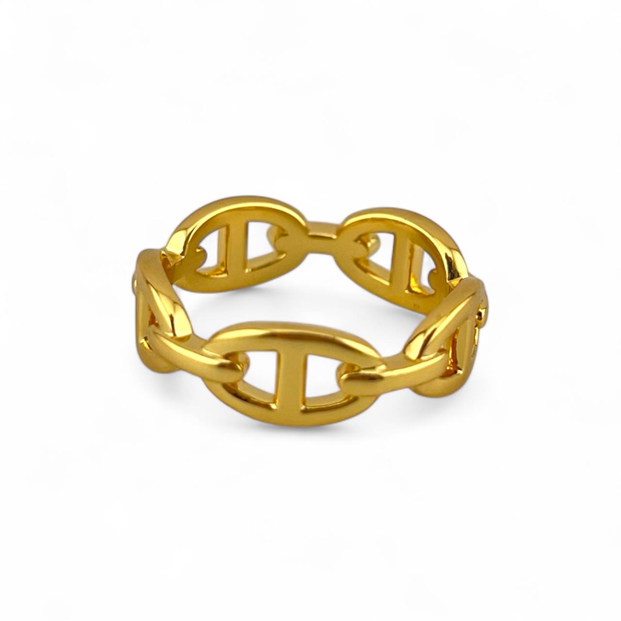 ✨ Gold Anchor Chain Link Ring