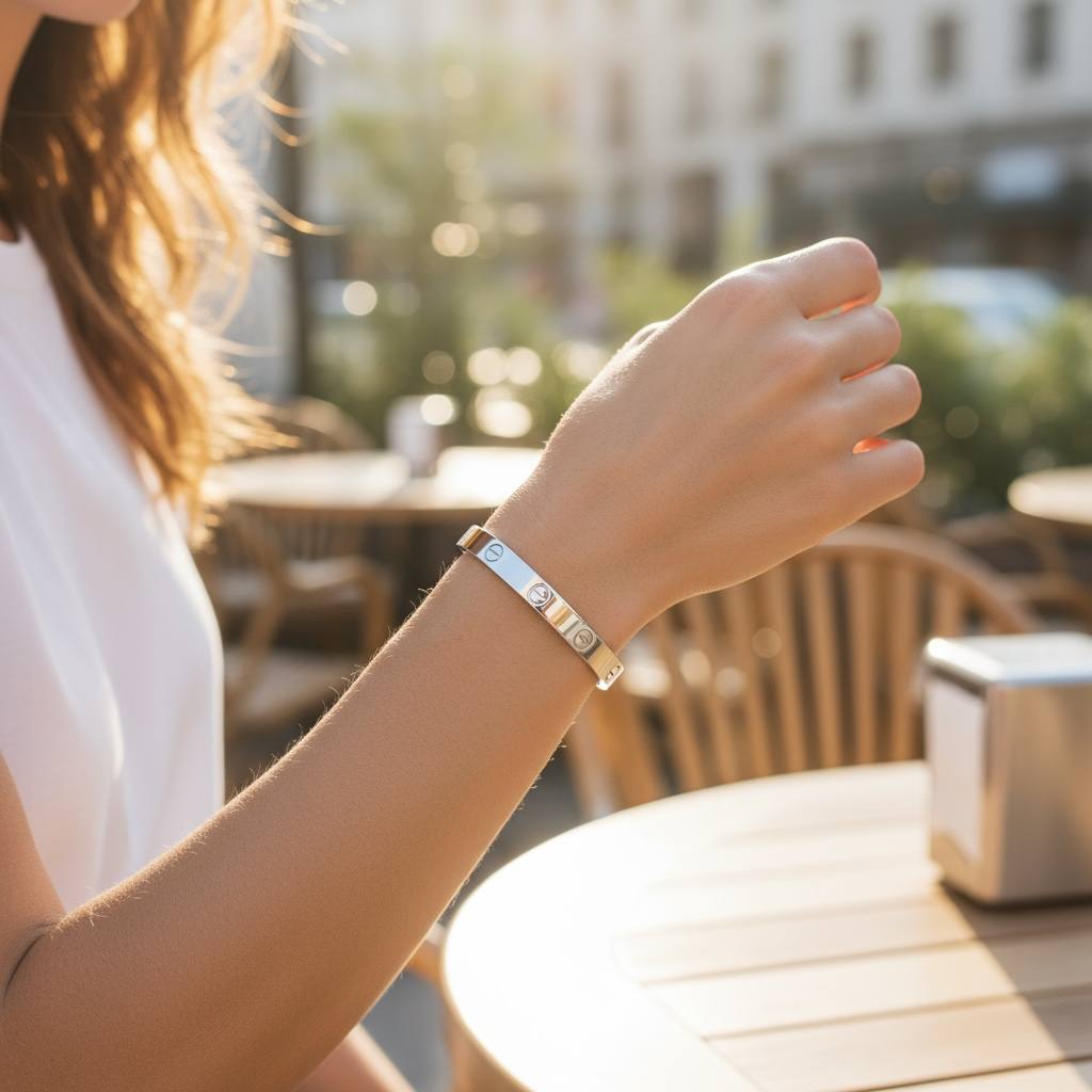 Fadar Cartier silver color bangle 🤍