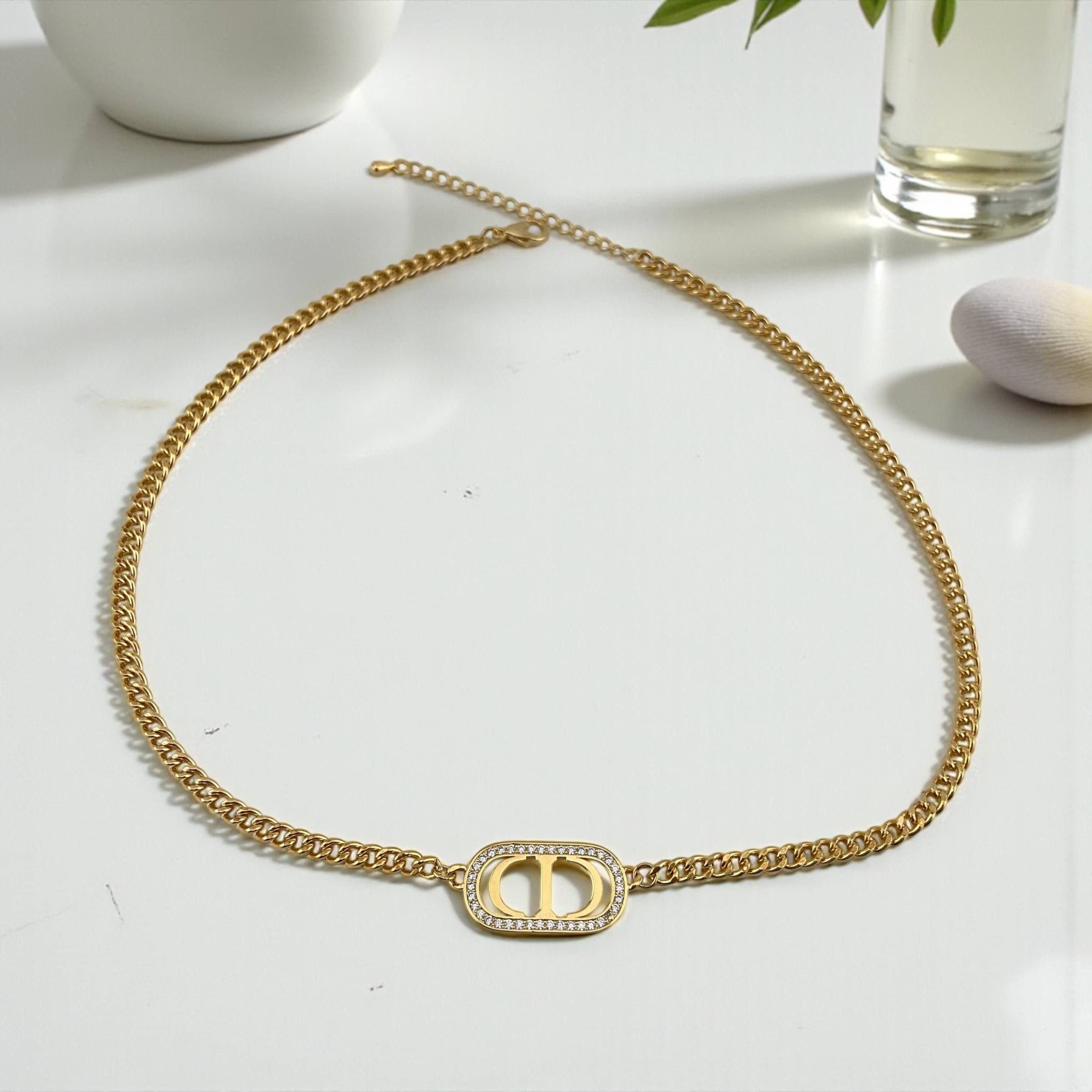 CRISTIAN DIOR CD Necklace